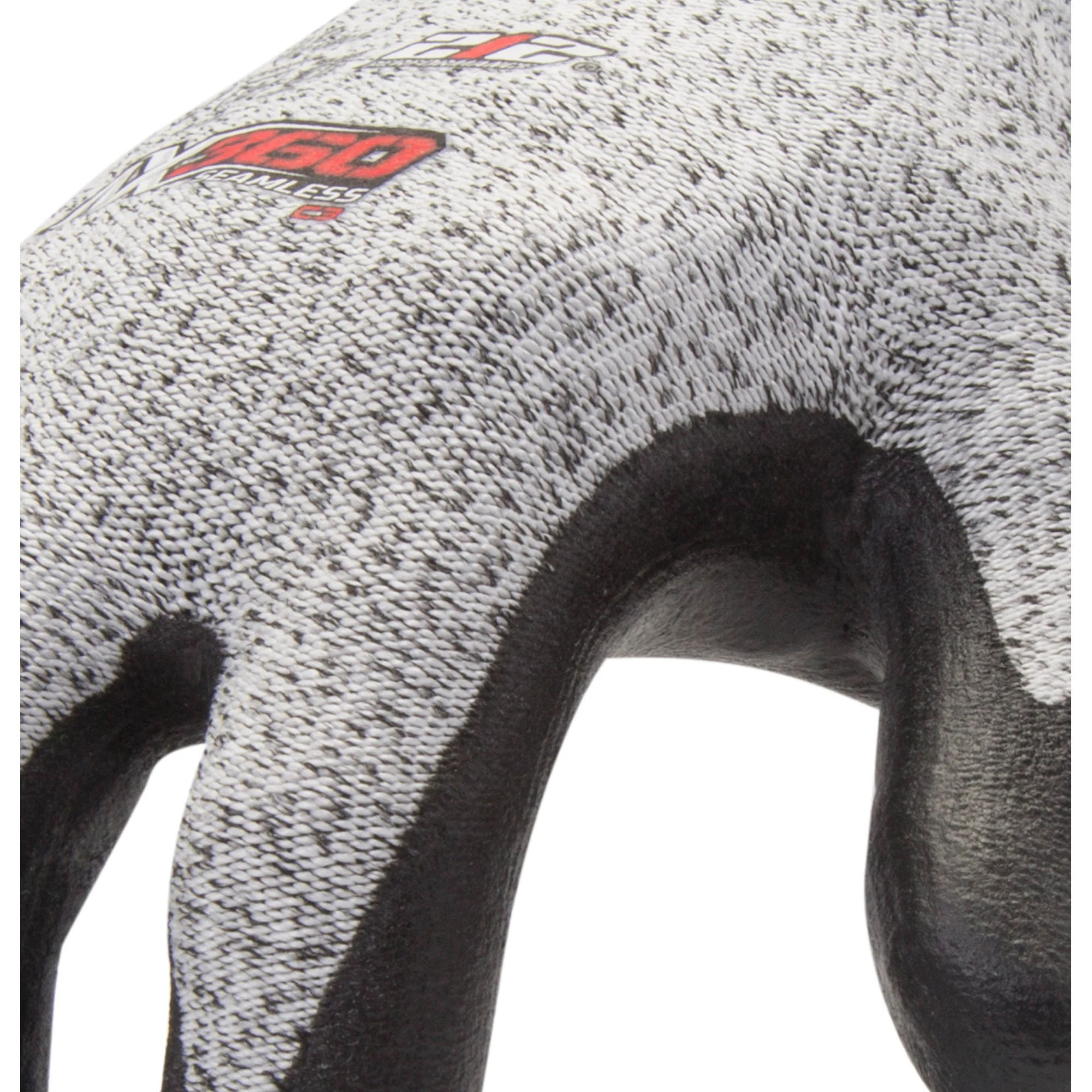 AX360 Foam Nitrile-dipped Cut Resistant Gloves in Black and Gray (EN Level 3, ANSI A2) - Image 5