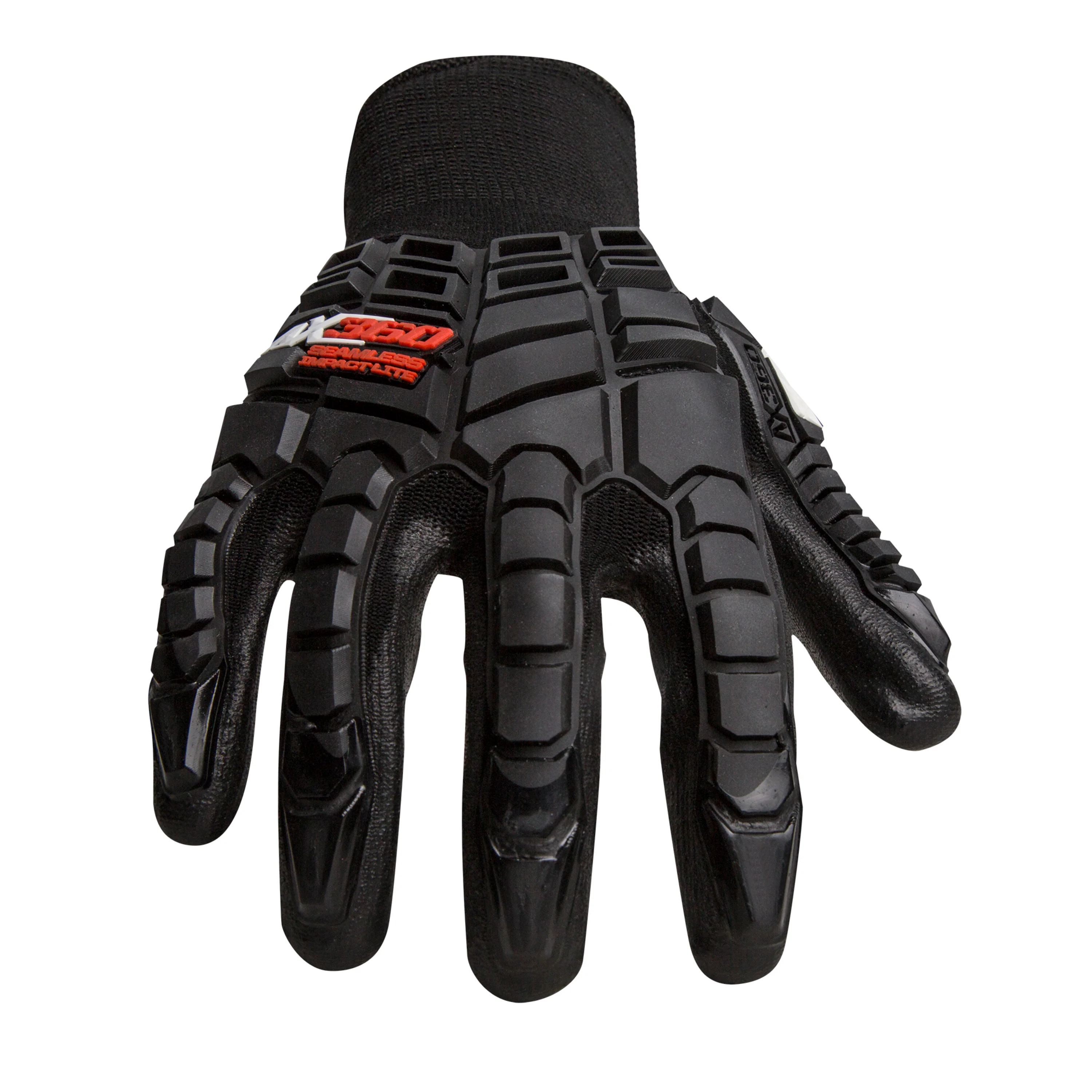 AX360 Seamless Impact Lite Gloves in Black - Image 2