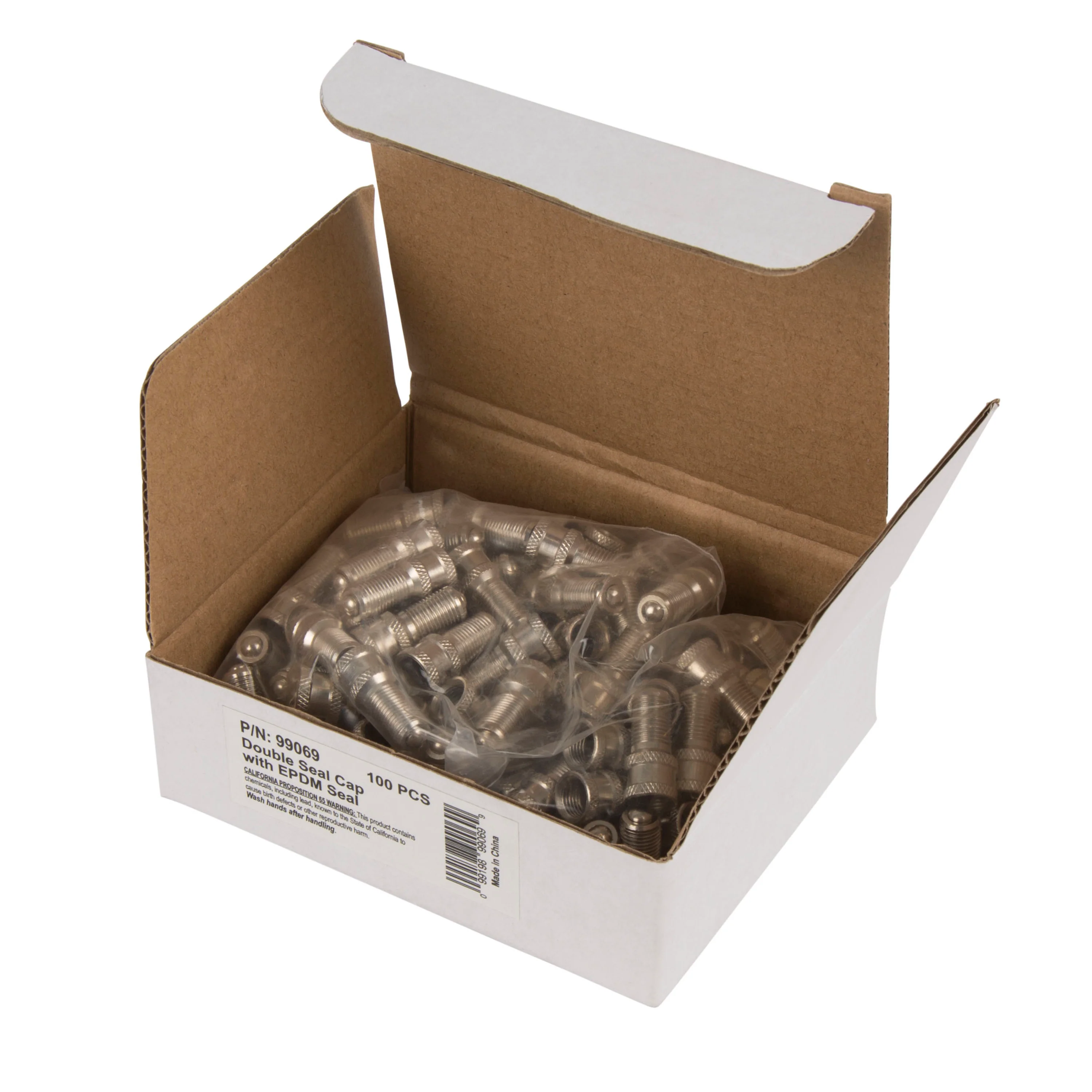 100-Piece Double Sealing Inflate Through Valve Cap Bulk Pack - Image 2