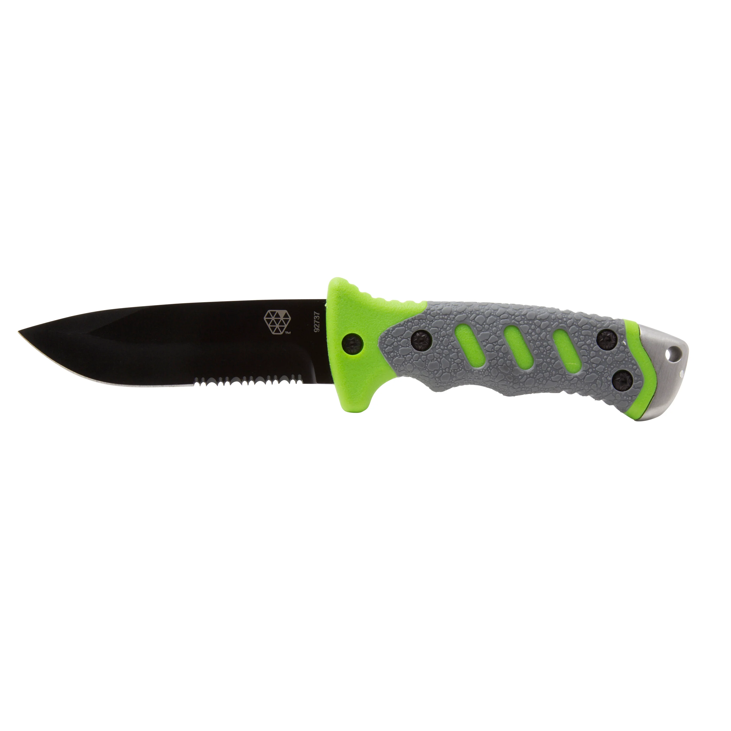 Outdoor Survival Knife with Fixed 4.5-Inch Partially Serrated 420 Stainless Blade and Sheath, Survival Tools - Image 5