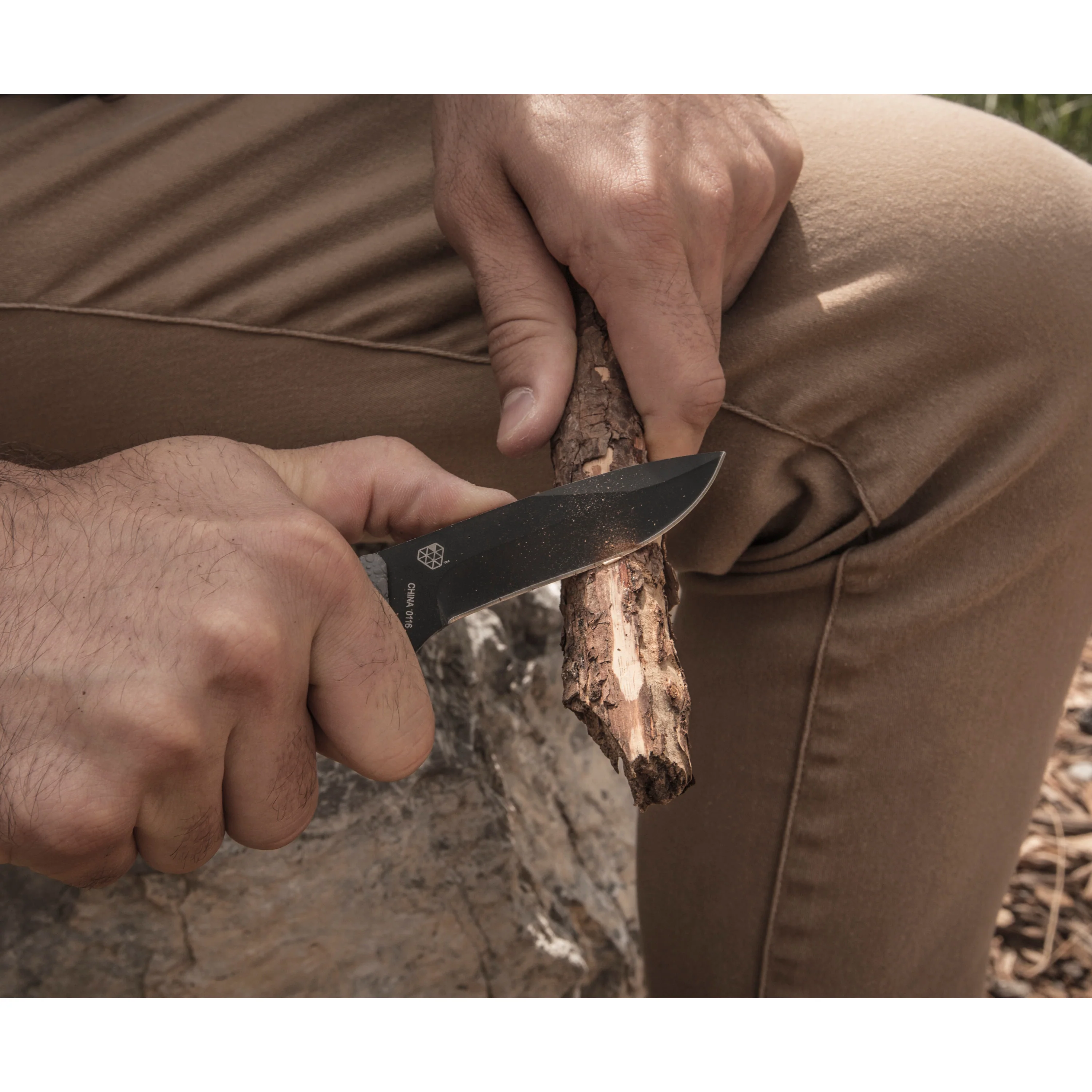 Fixed Blade Drop Point 3-Inch Fine Edge 420 Stainless Hunting and Boot Knife with Sheath - Image 7
