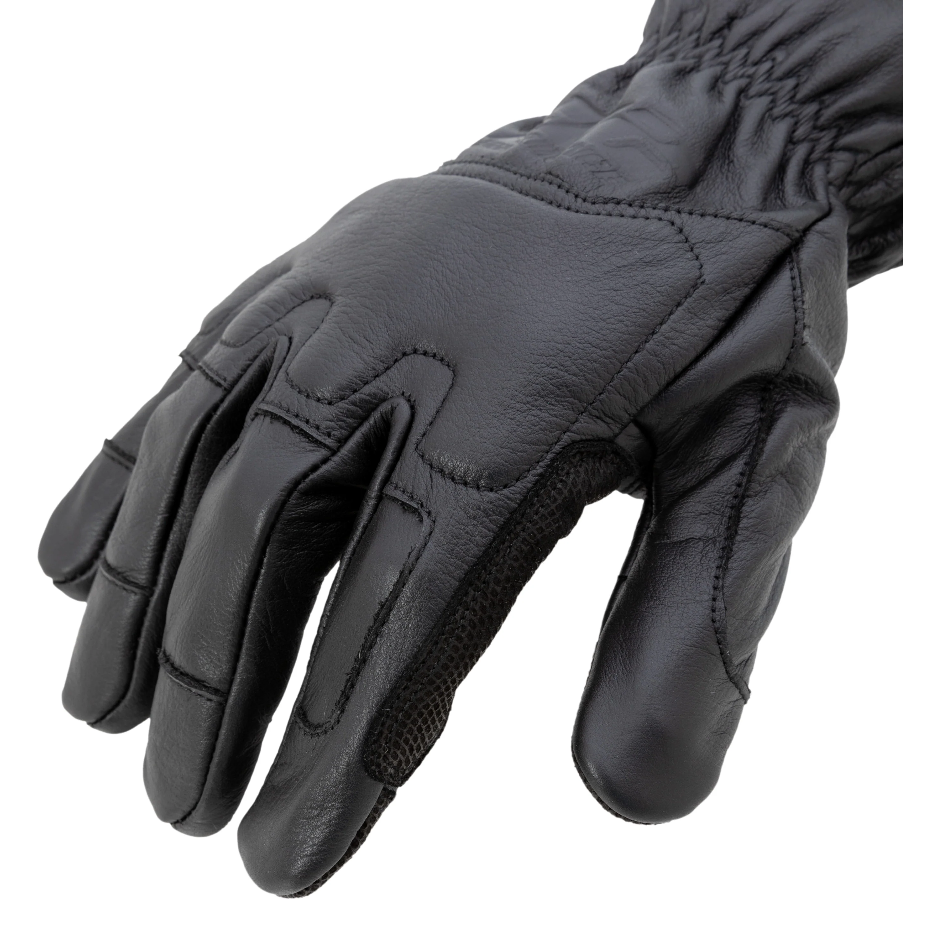 GSA Compliant ANSI A3 Cut Resistant Leather Driver Work Glove in Black - Image 5