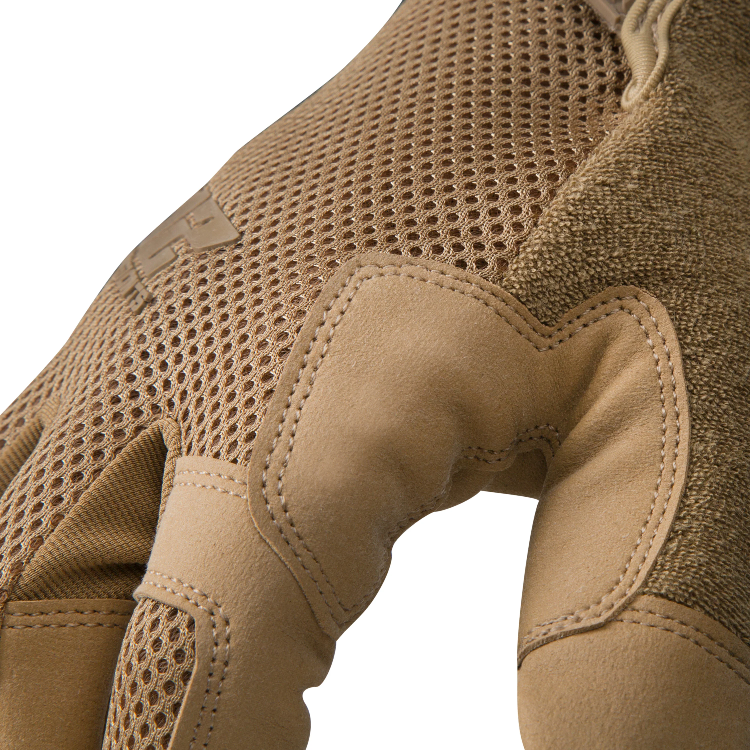 Cut Resistant High Abrasion Air Mesh Touch Gloves in Tan (EN Level 3) - Image 5