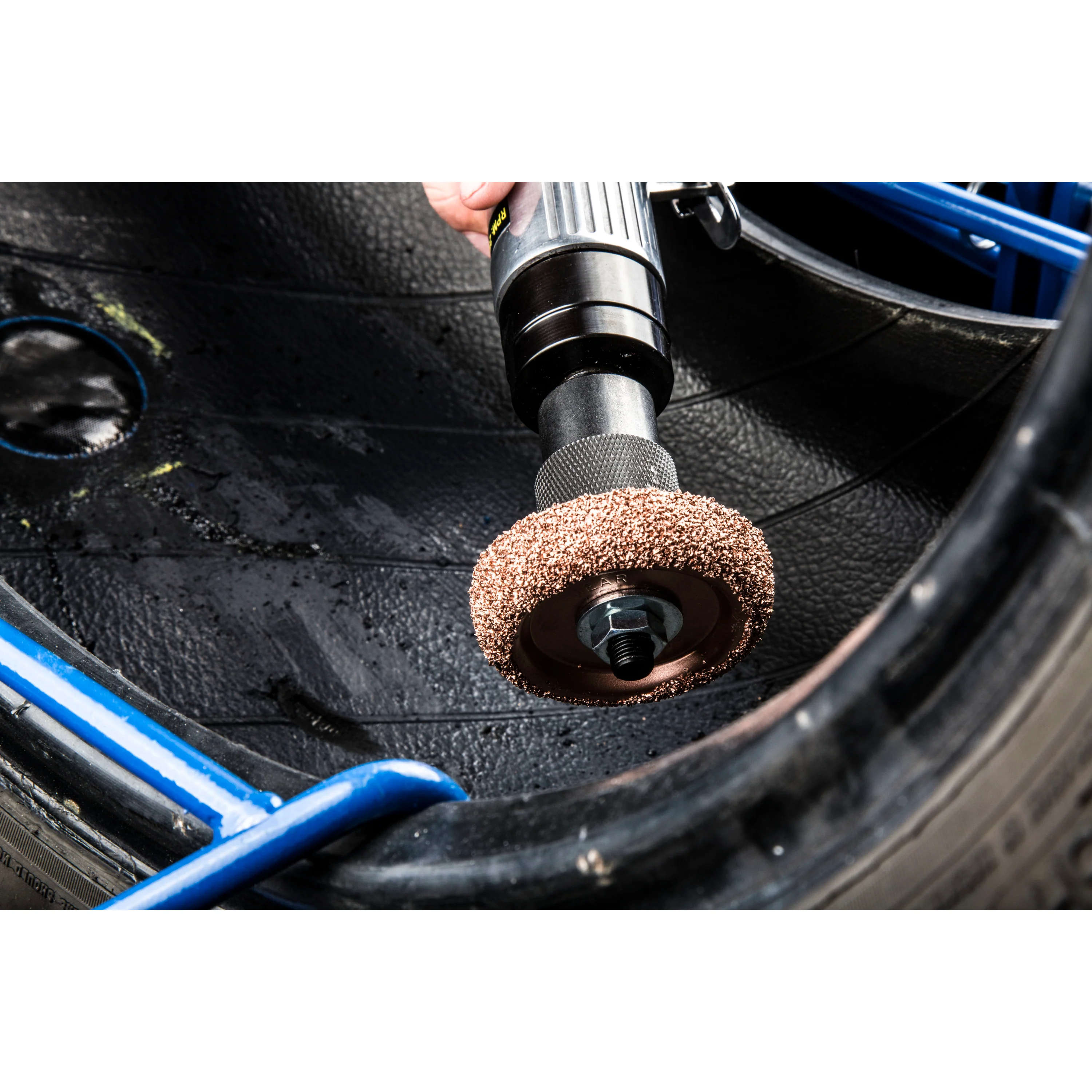 Tungsten Carbide Buffing and Abrasion Wheel with 3/8-Inch Hex Adapter for Low-Speed Tire Buffer - Image 5