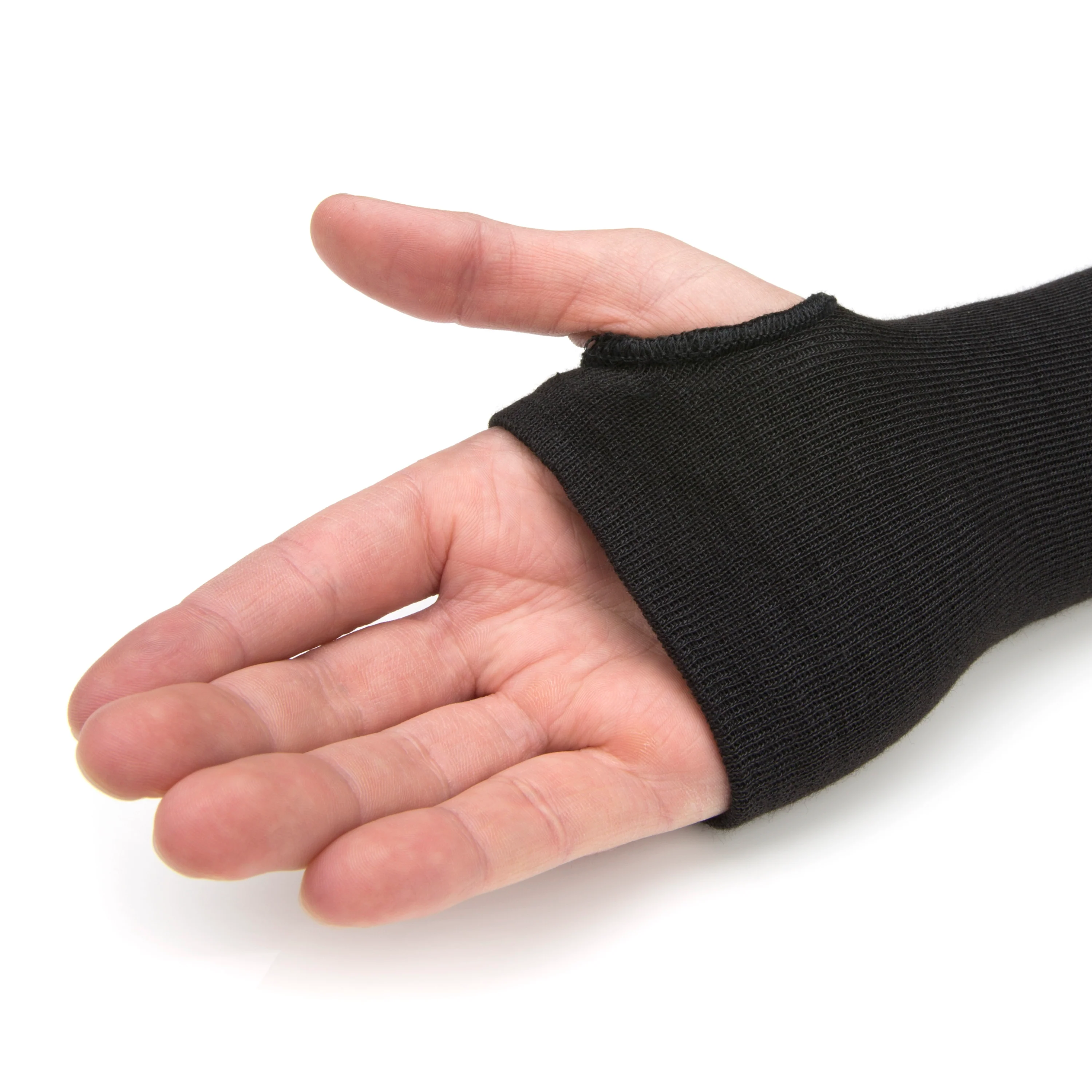 A4 Cut Resistant Liquid Repelling Double Layer Safety Sleeves made with DuPont™ Kevlar® fiber (1-Pair, Black) - Image 6