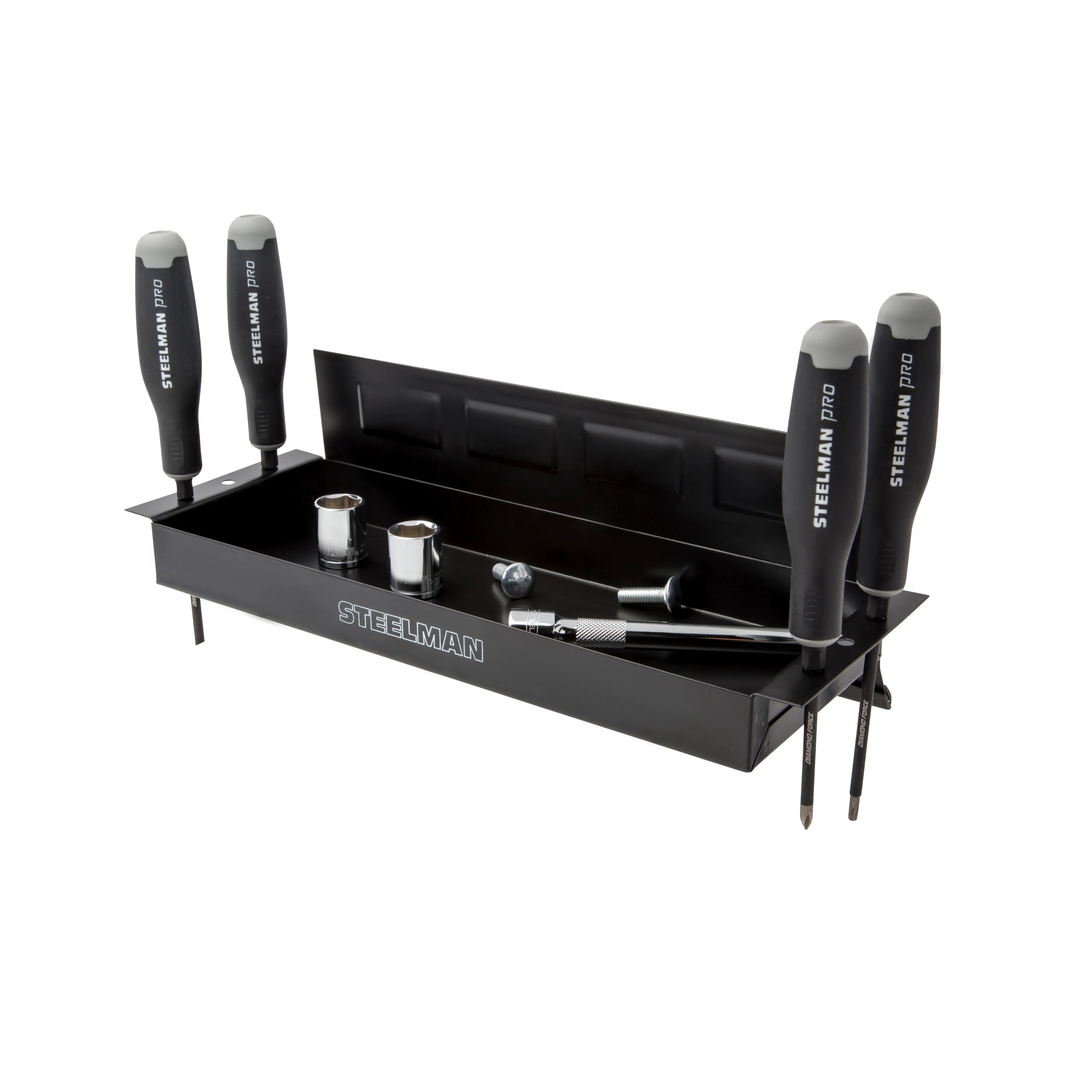 Non-Marring Magnetic Parts Tray with 6 Screwdriver / Tool Holders - Image 6