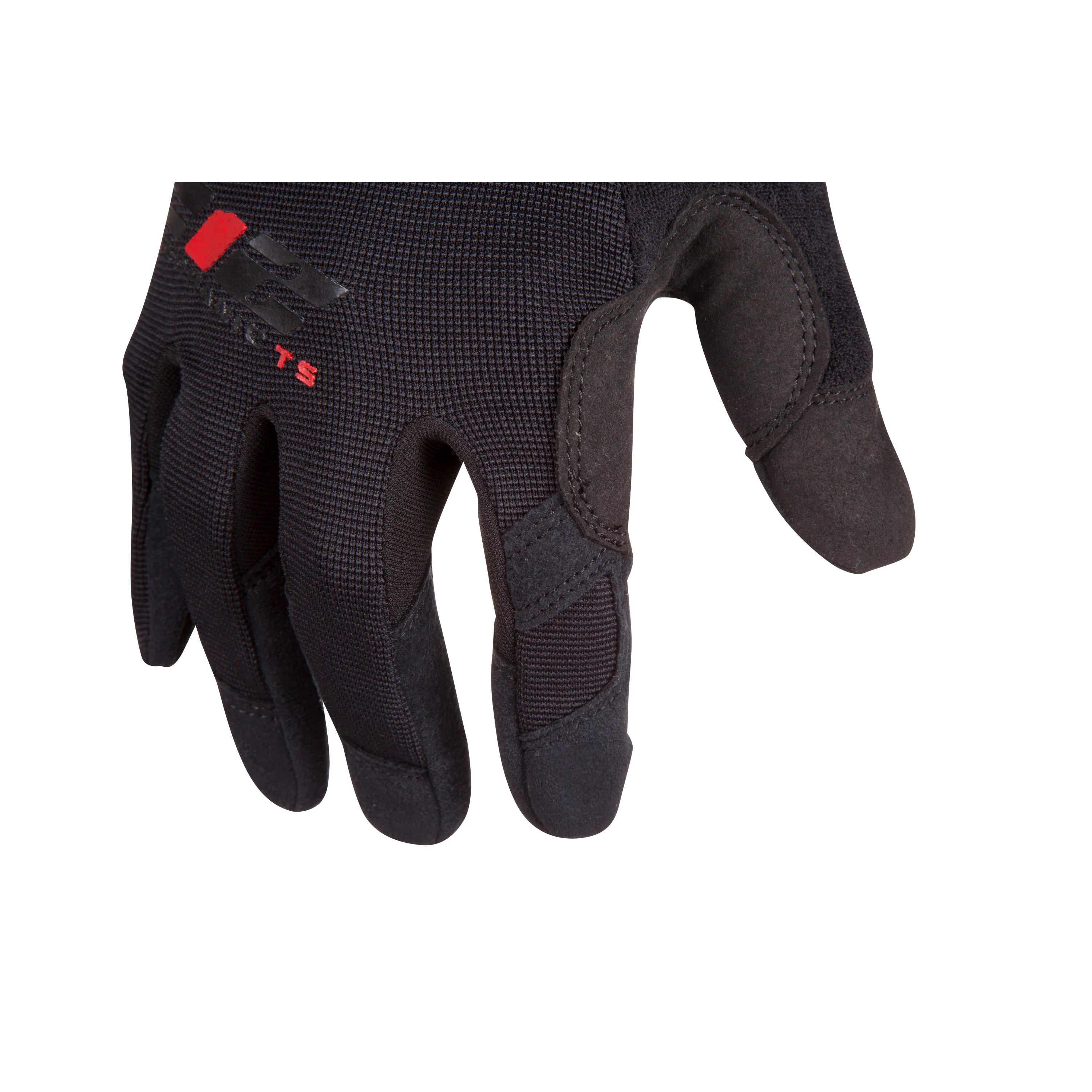 Touchscreen Compatible Mechanic Gloves in Black with Logo - Image 6