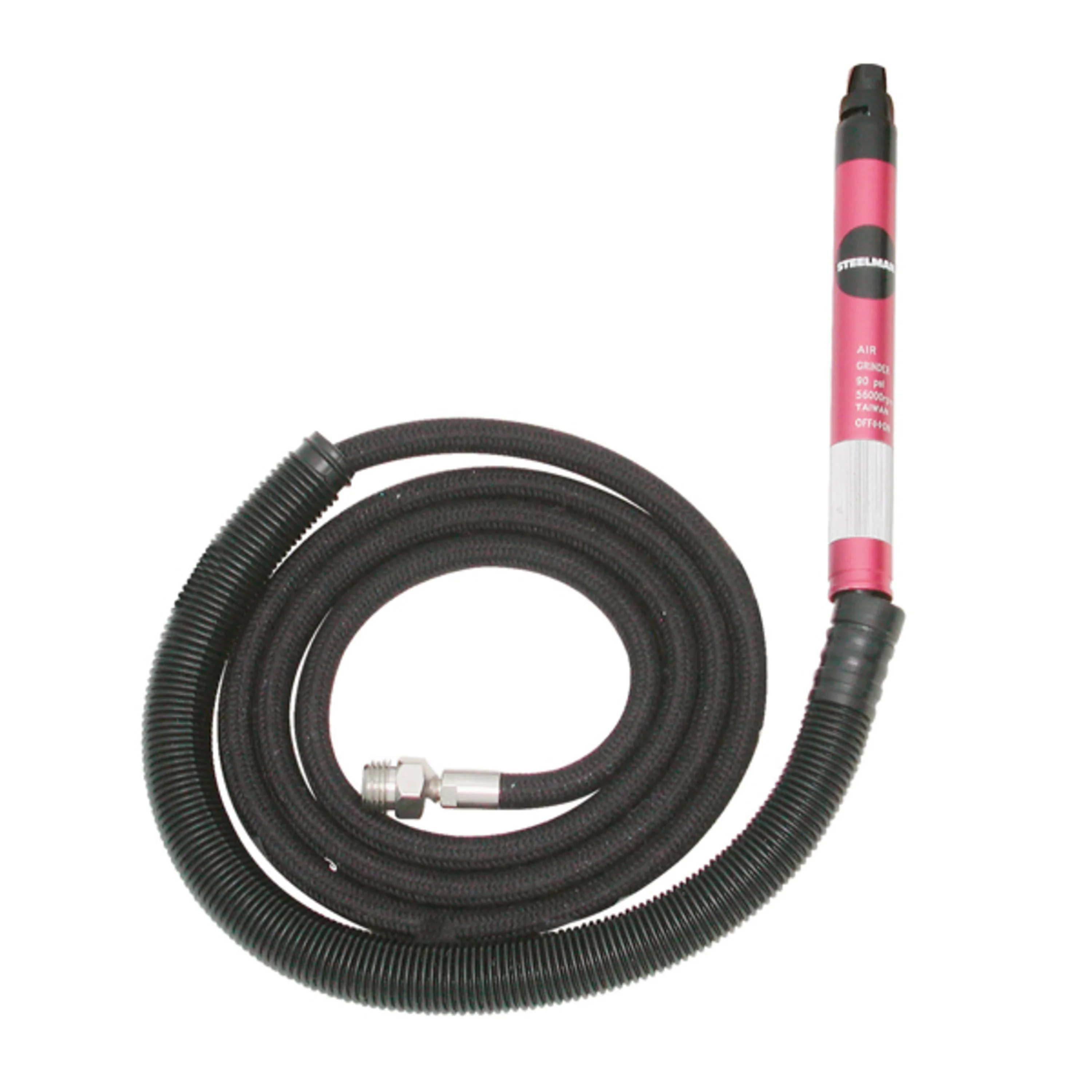 1/8-Inch Micro Pneumatic Die Grinder with Rear Exhaust and 5-Foot Hose