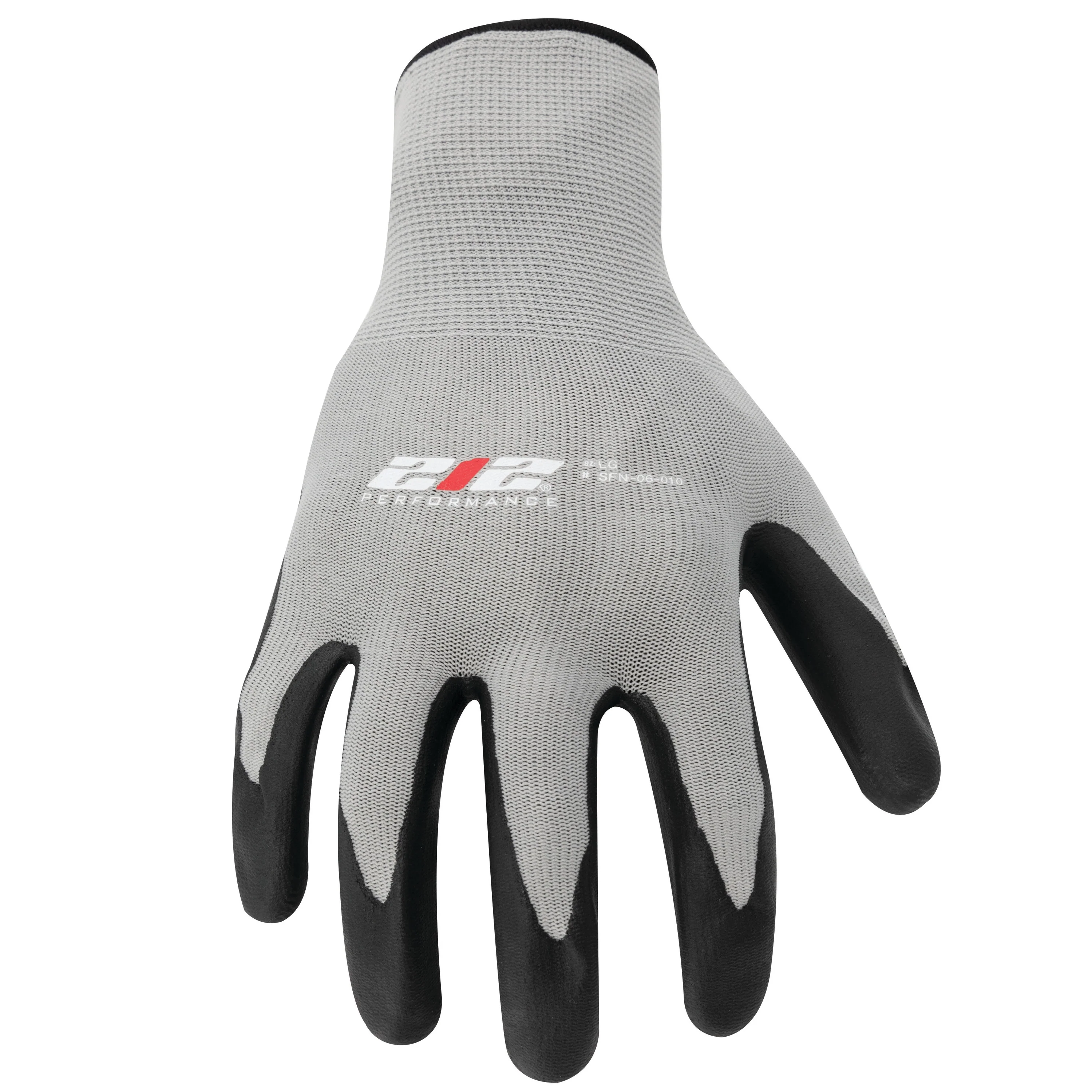 Multipurpose Seamless Foam Nitrile Palm Work Gloves in Gray - Image 2