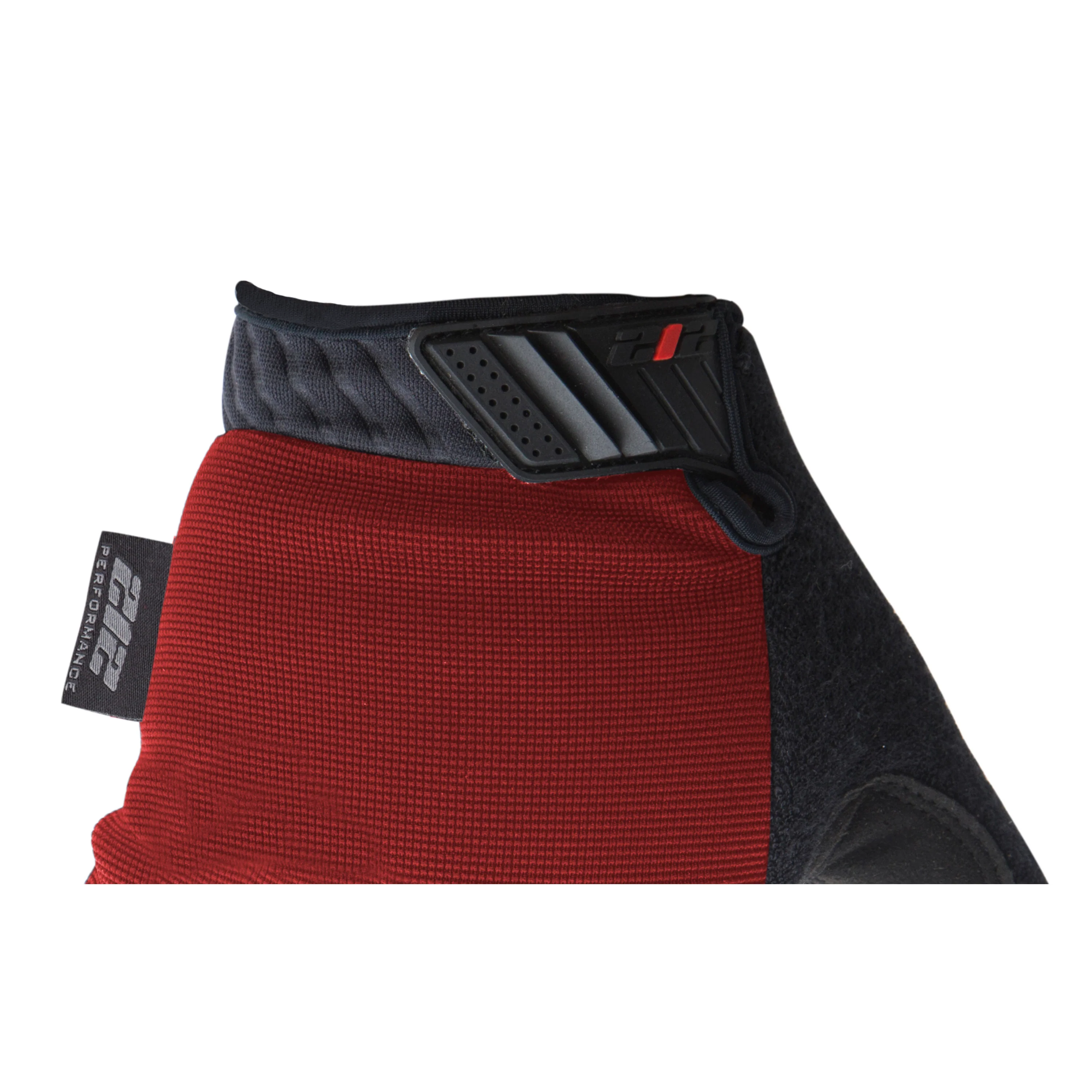 Silicone Grip Touch-Screen Compatible Mechanic Gloves in Red - Image 5