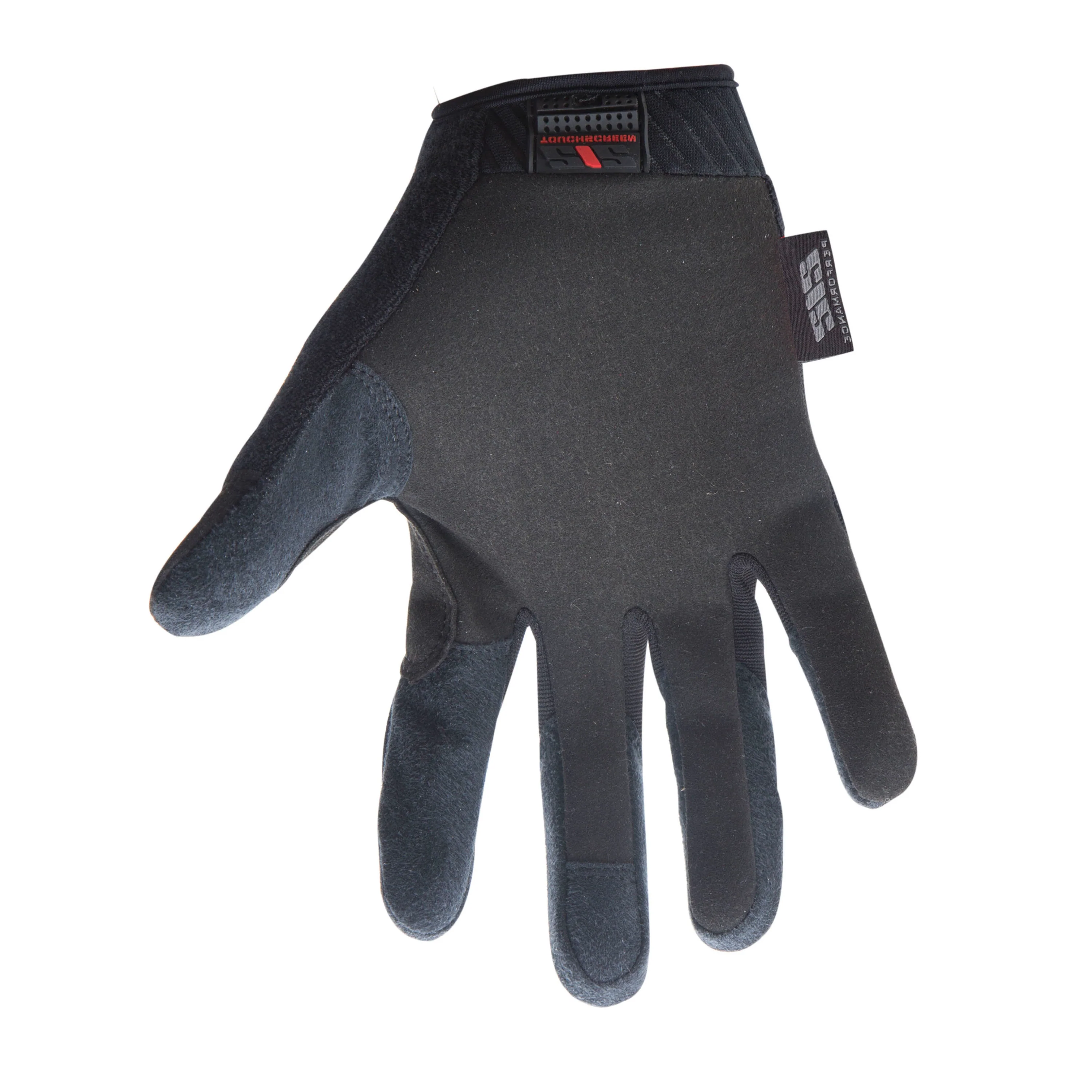 Touchscreen Compatible Mechanic Gloves in Red - Image 2