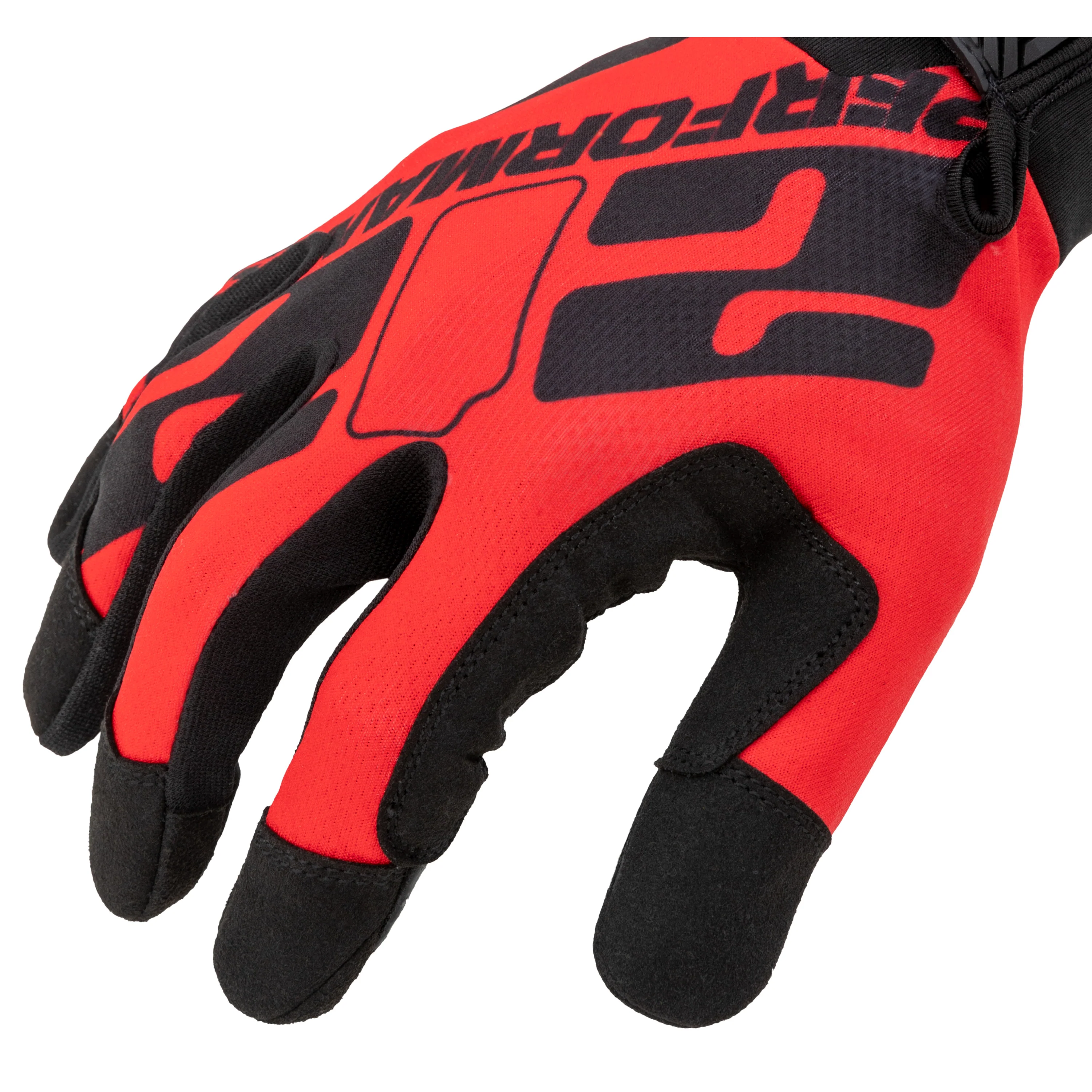 Performance Fit Enhanced Grip Work Gloves in Red and Black - Image 6