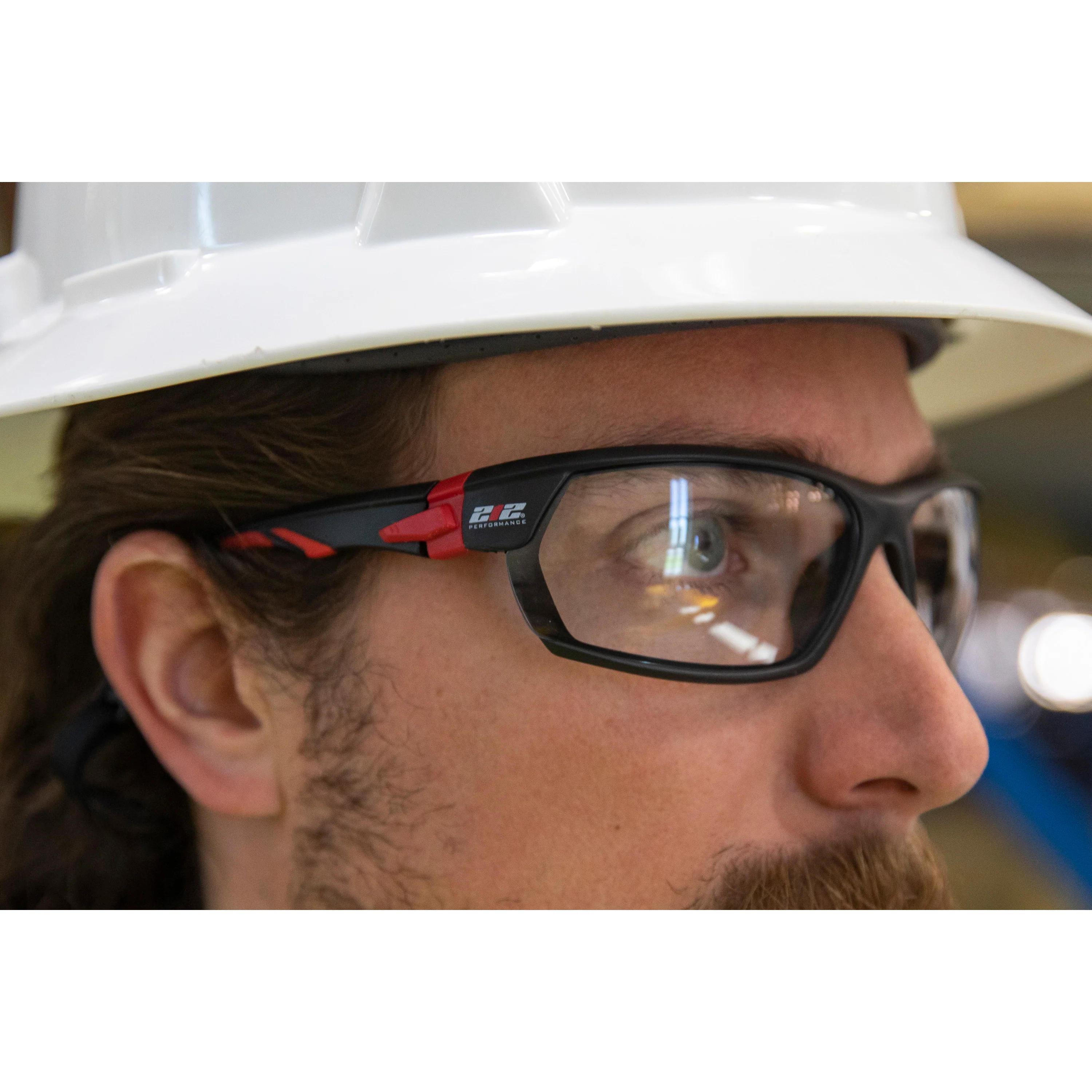 Premium Anti-Fog Clear Lens Safety Glasses with Removeable Headband in Black and Red 12-Pair Bulk Pack - Image 8