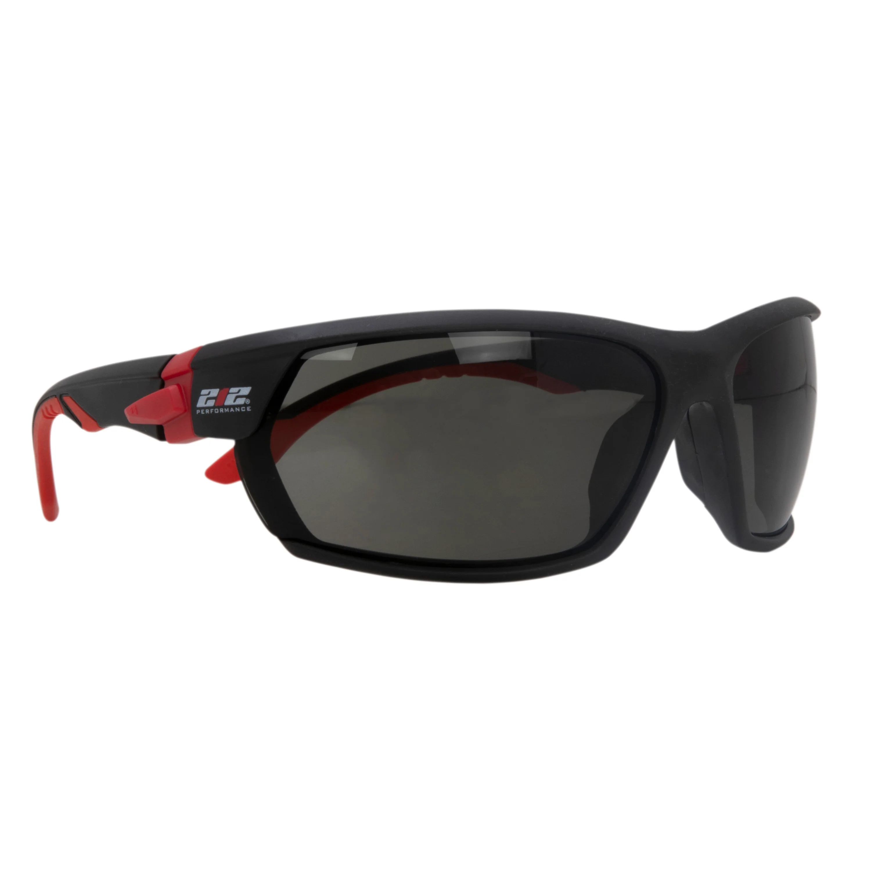 Premium Anti-Fog Smoke Grey Tinted Lens Safety Glasses With Removeable Headband in Black and Red 12-Pair Bulk Pack - Image 6