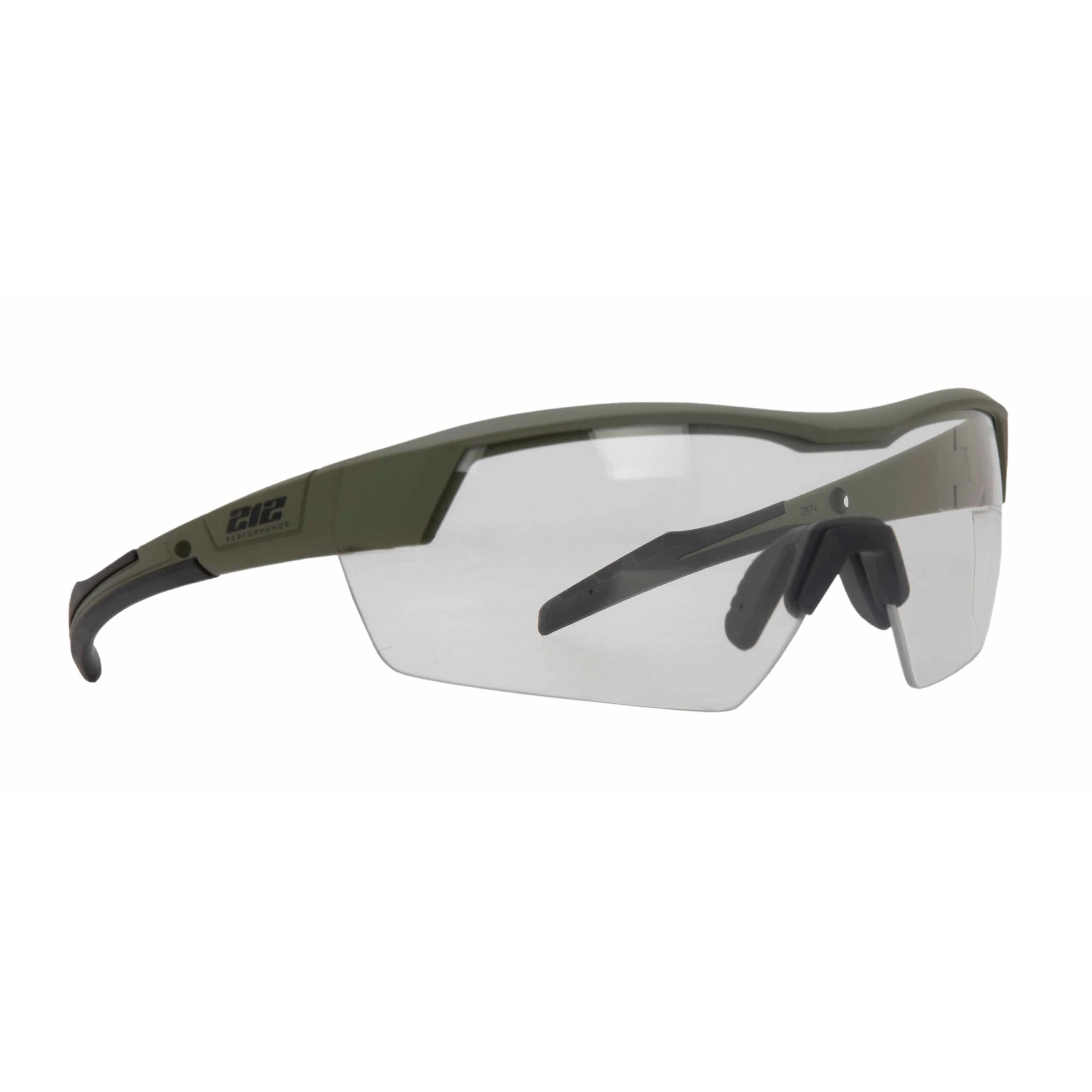 Premium Ballistic Impact Rated Clear Lens Anti-Fog Safety Glasses in Drab Green - Image 4