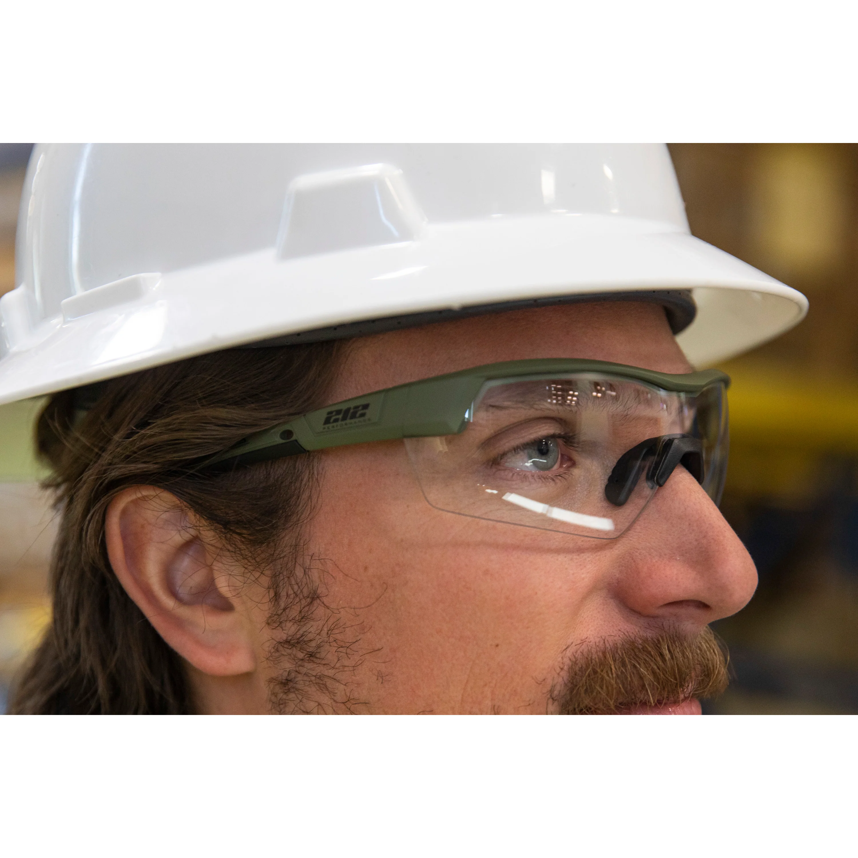 Premium Ballistic Impact Rated Clear Lens Anti-Fog Safety Glasses in Drab Green - Image 5