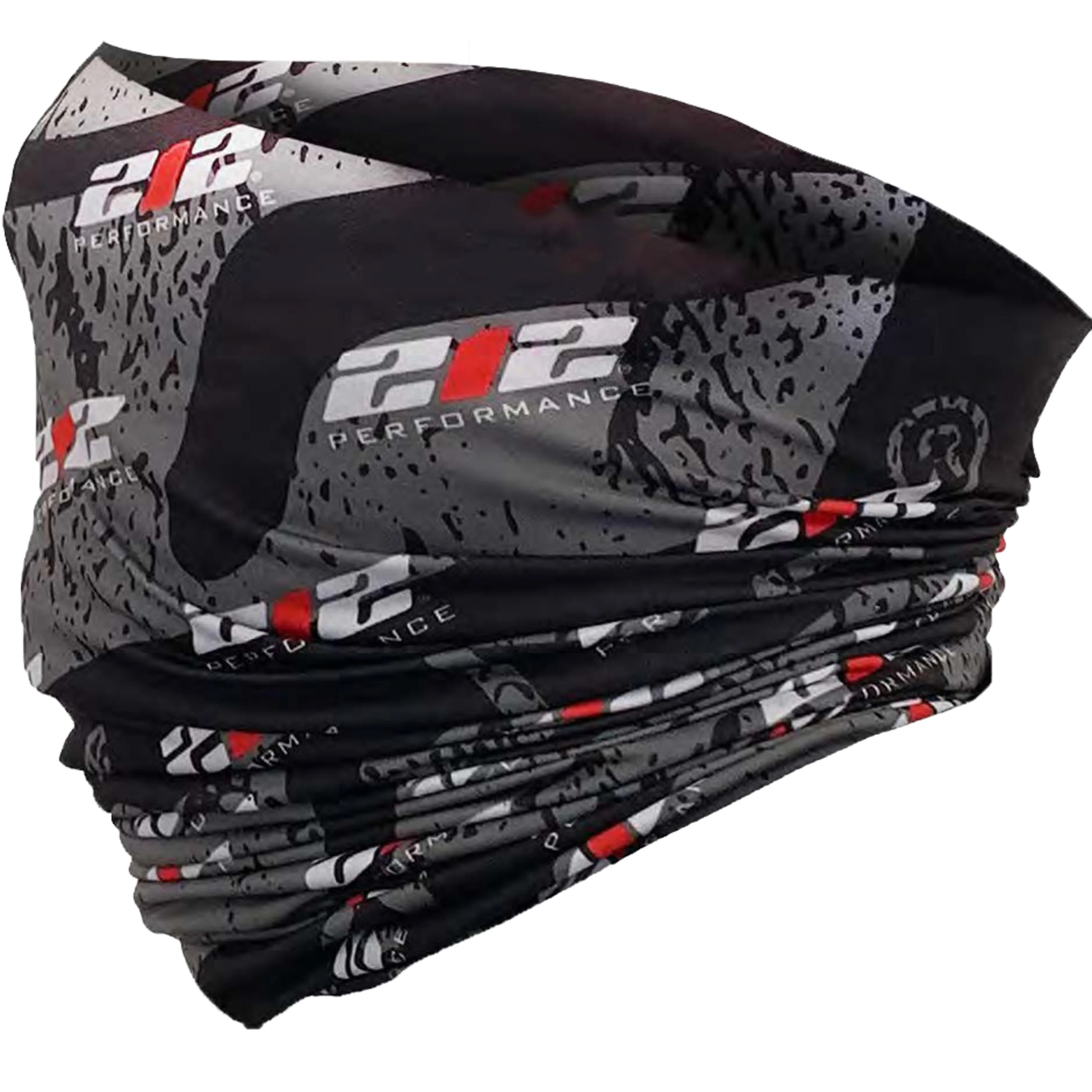 Protective Neck Gaiter and Particulate Filtering Face Cover with 212 Pattern Print - Image 2