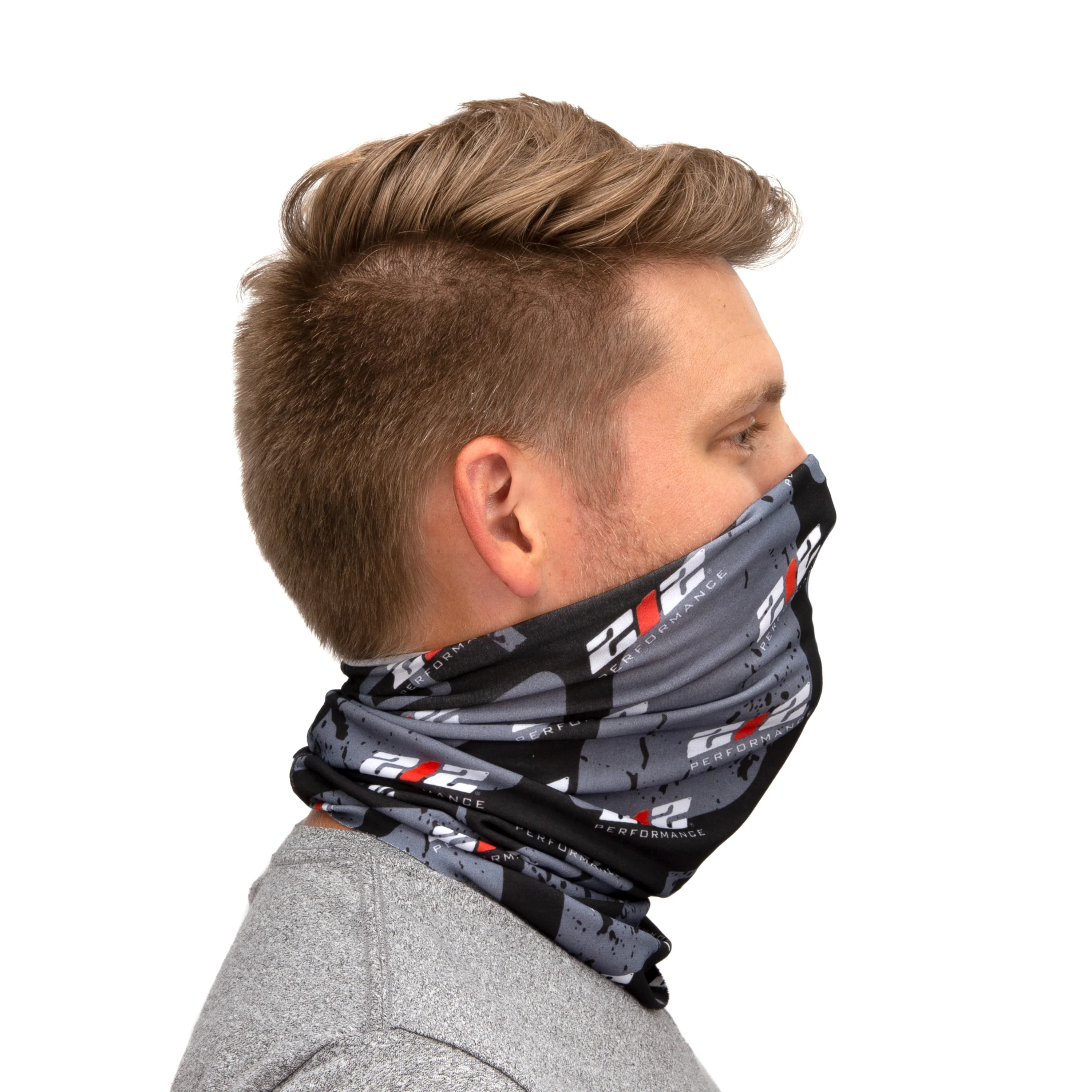 Protective Neck Gaiter and Particulate Filtering Face Cover with 212 Pattern Print - Image 8