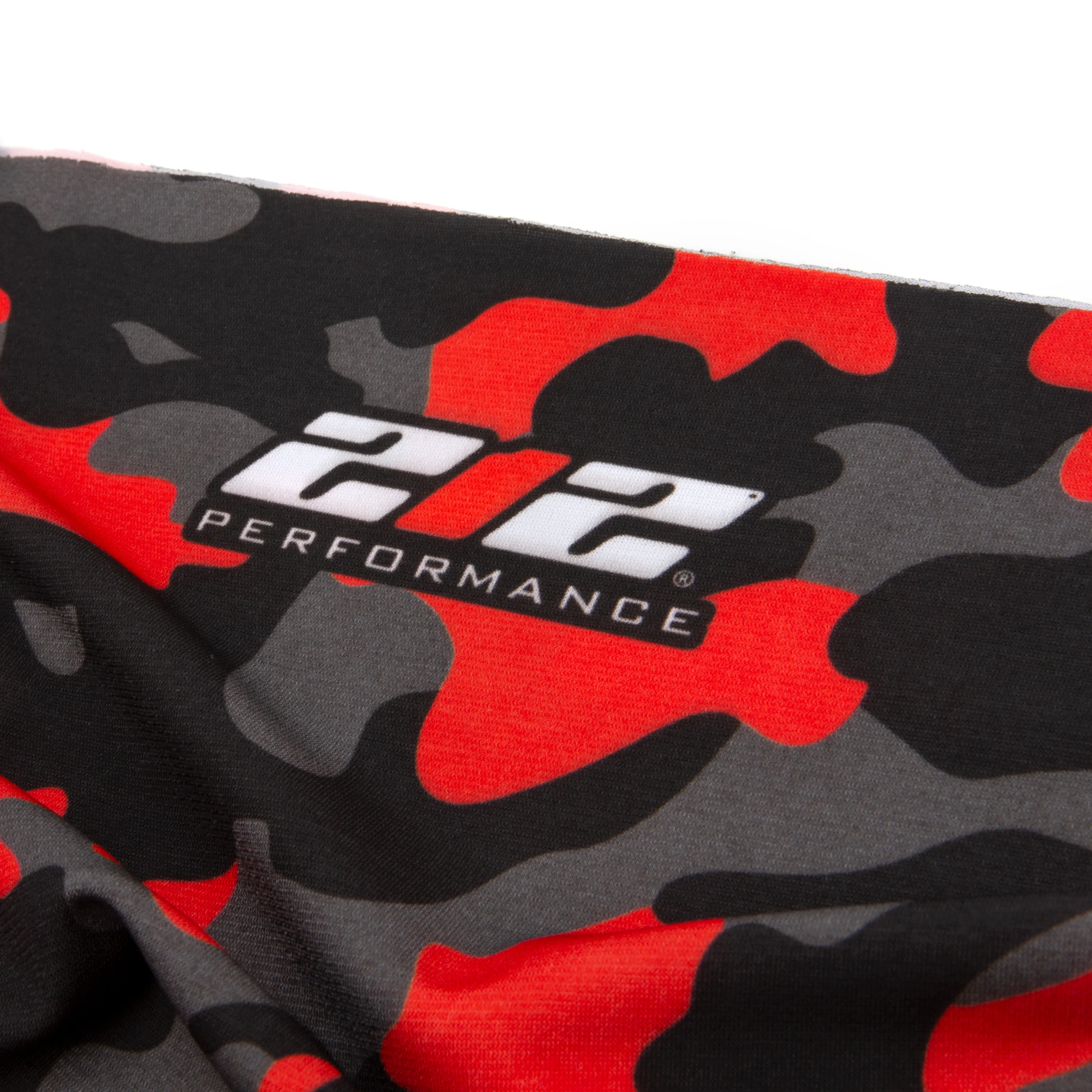 Protective Neck Gaiter and Particulate Filtering Face Cover in Red / Grey / Black Camo - Image 6