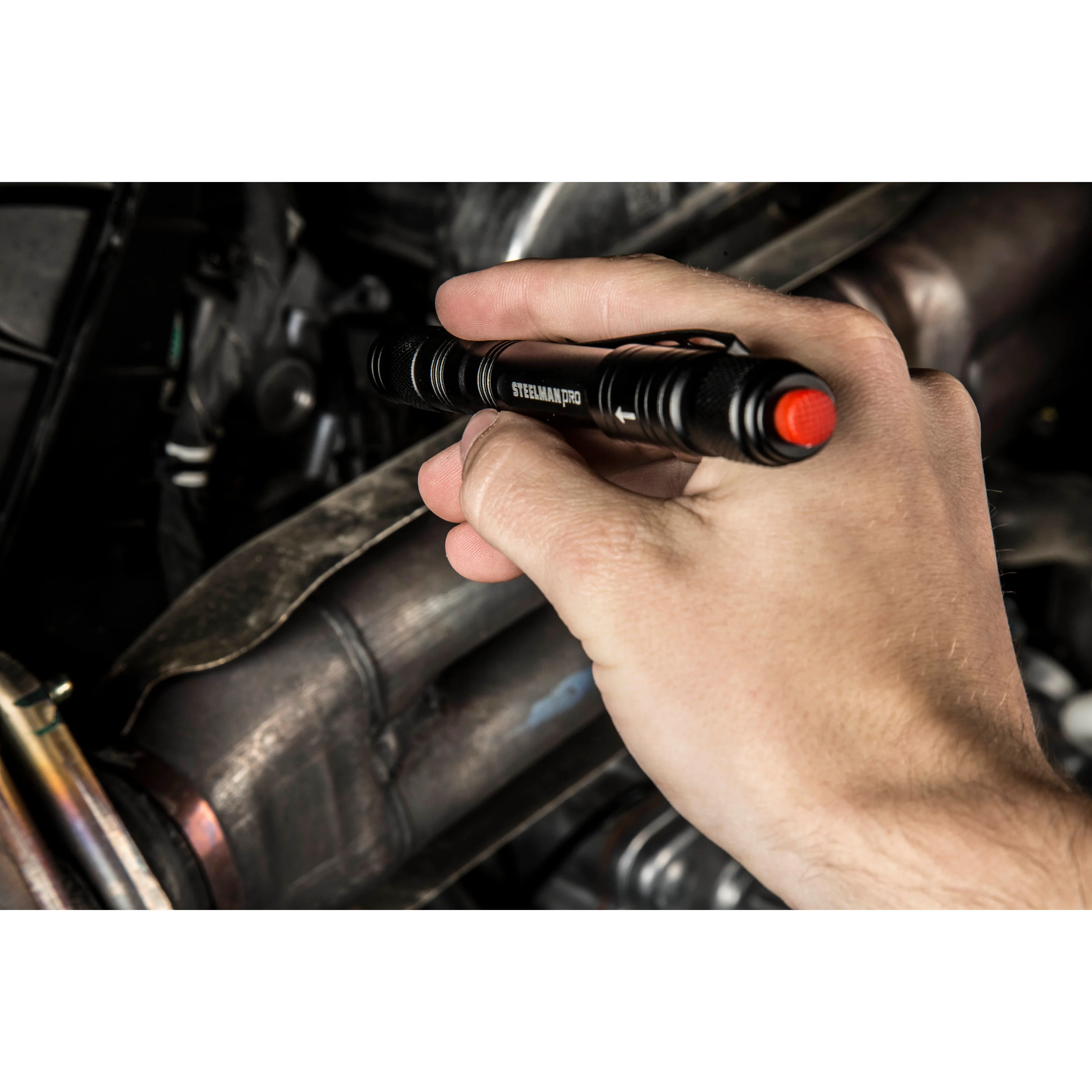 70 Lumen Compact Rechargeable Pocket Pen Light, Black - Image 7