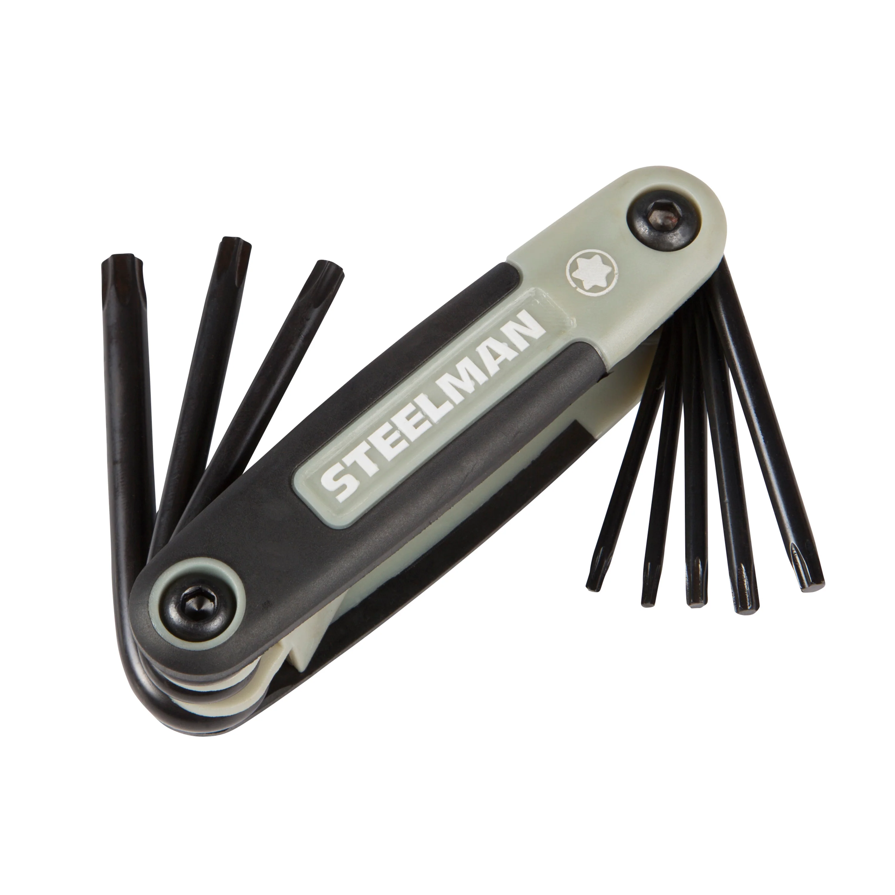 3-Piece Folding Hex Key Set; Includes 9-Standard (SAE-Inch)/8-Metric (MM), and 8-Torx (T) Sizes - Image 5