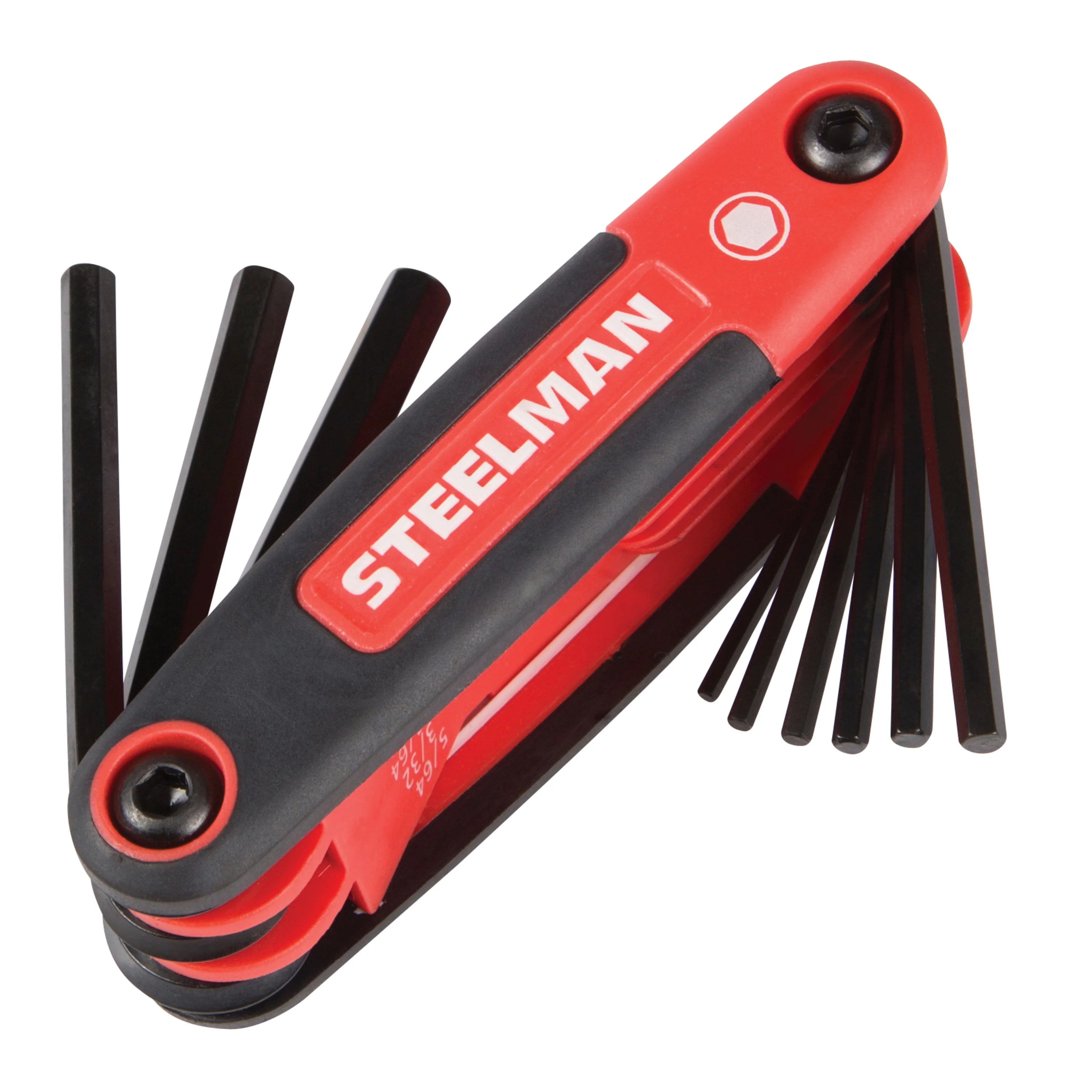 3-Piece Folding Hex Key Set; Includes 9-Standard (SAE-Inch)/8-Metric (MM), and 8-Torx (T) Sizes - Image 7