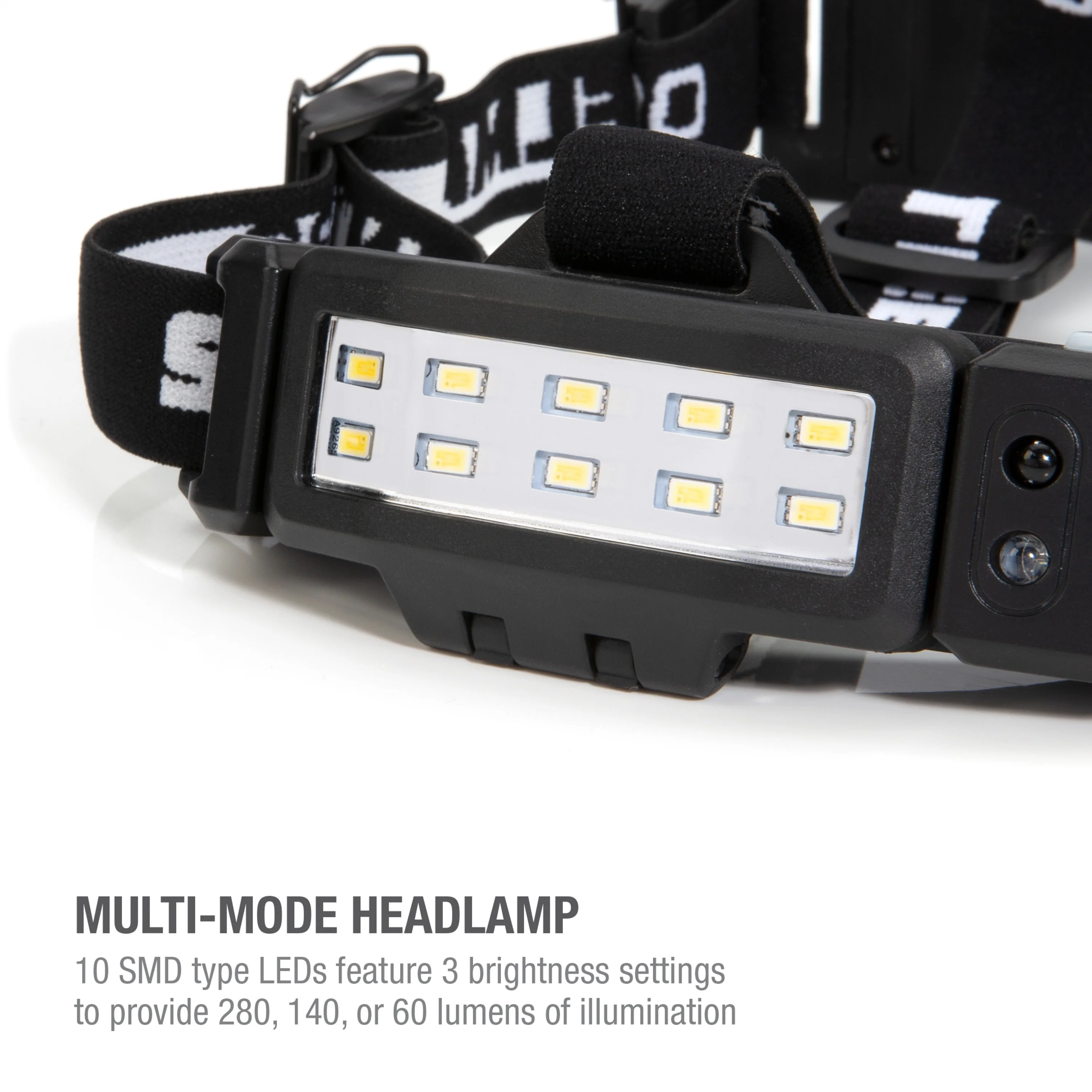 Slim Profile 280-Lumen LED Motion Activated Headlamp with 2 Rechargeable 18650 Li-Ion Batteries - Image 5