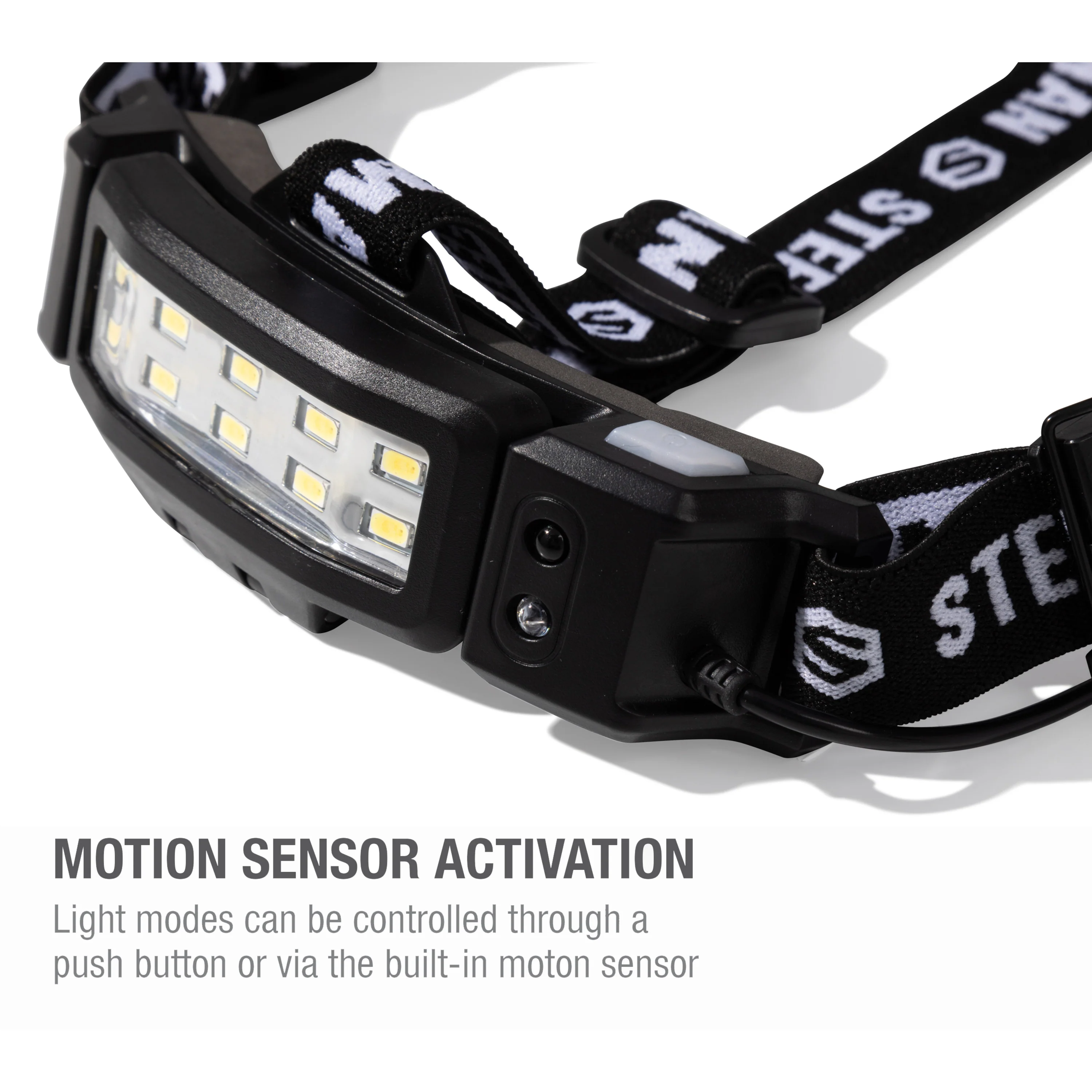 Slim Profile LED 250-Lumen Motion Activated Headlamp with Rear Red Blinker, 3xAA battery powered - Image 7