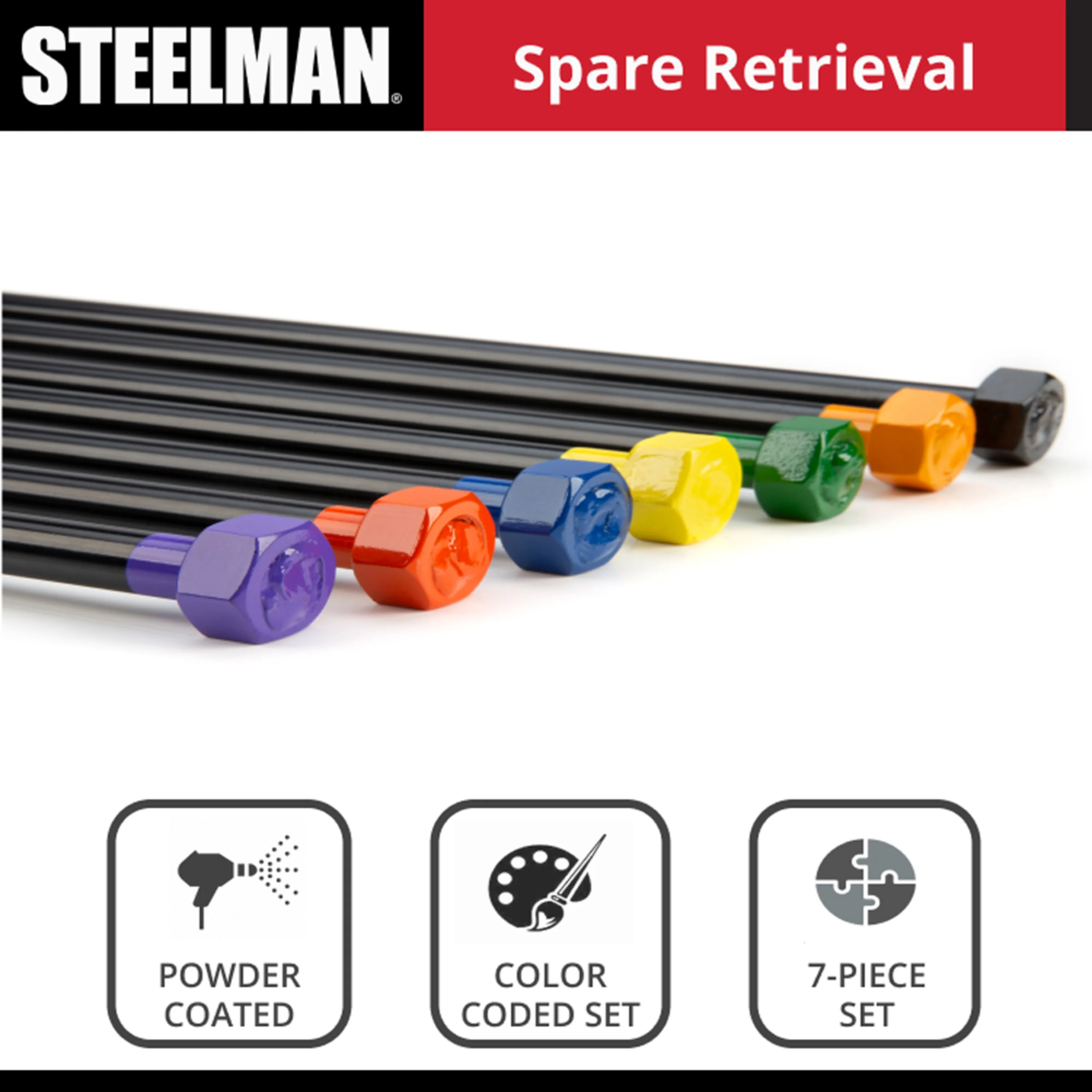 7-Piece Spare Tire Tool Kit - Image 5