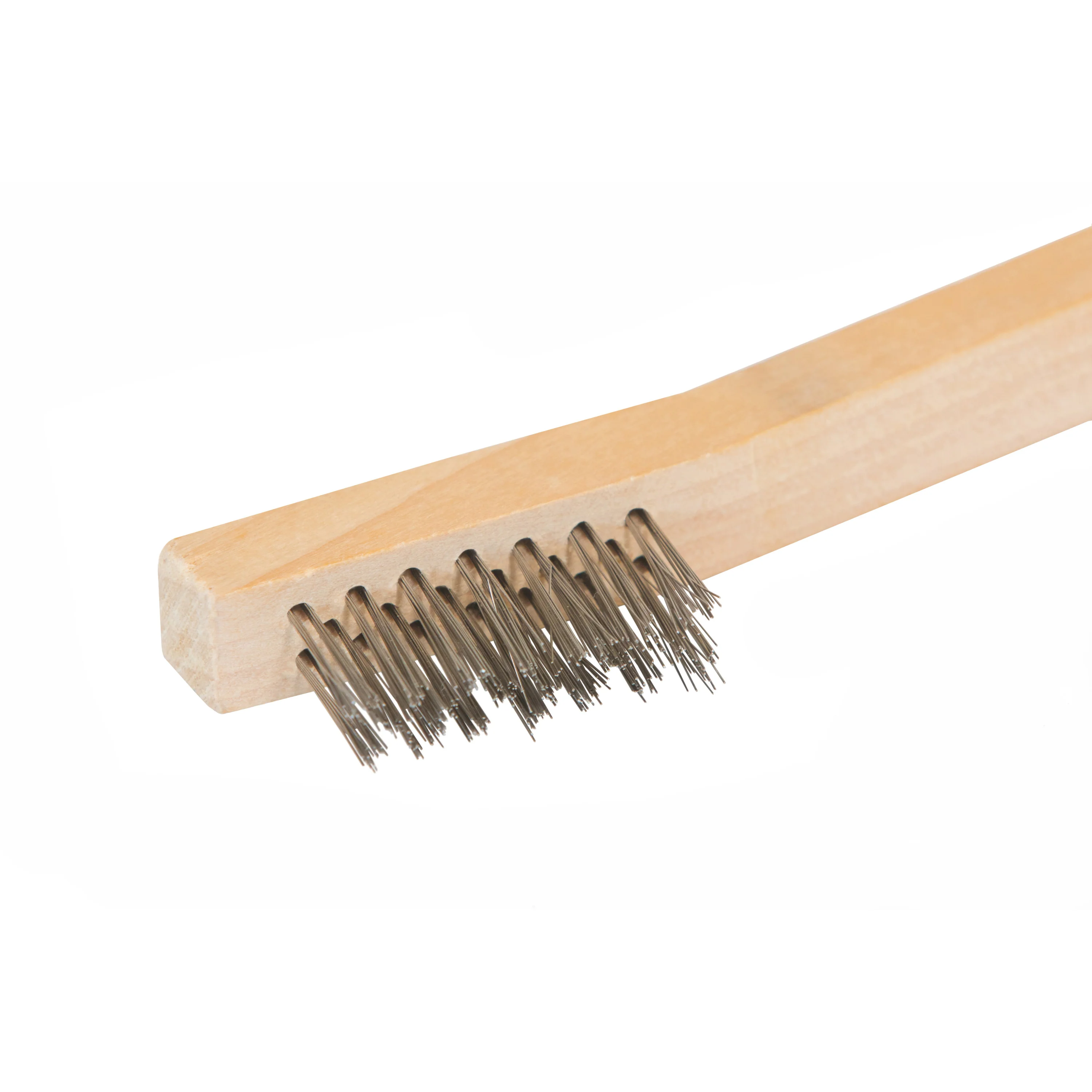 Stainless Steel 800 Bristle Count Wire Brush with Wood Handle, 5-Pack - Image 4