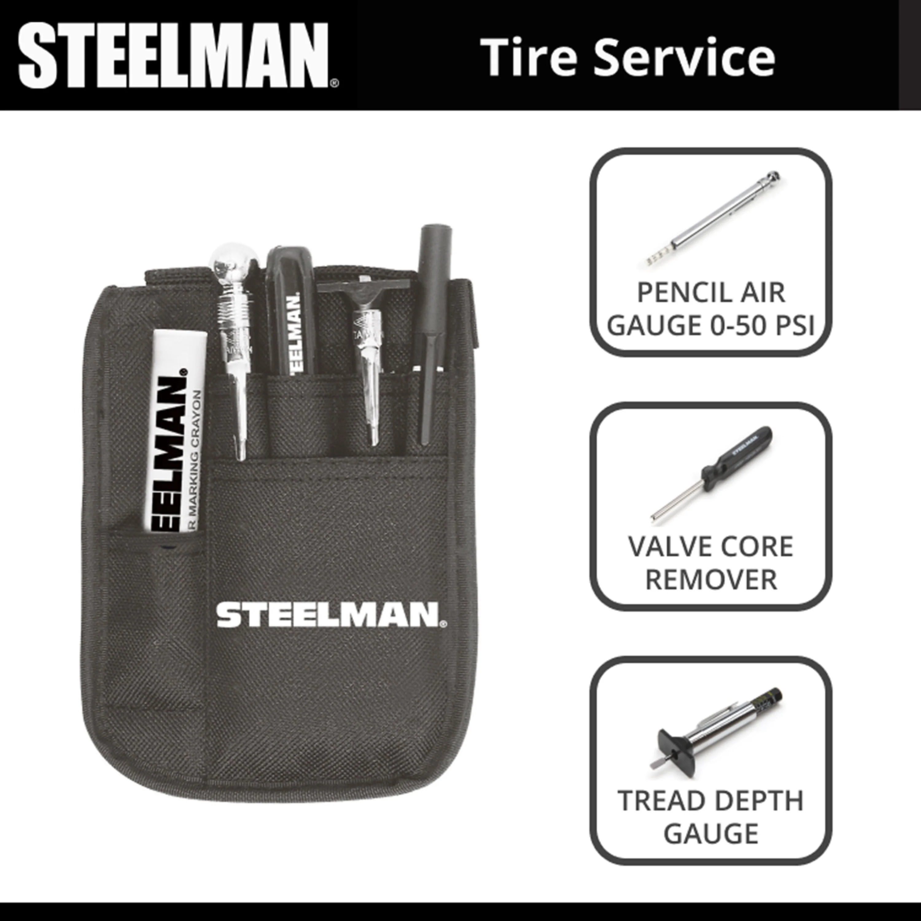 Tire Repair Technician Pouch with Inspection Tools - Image 4