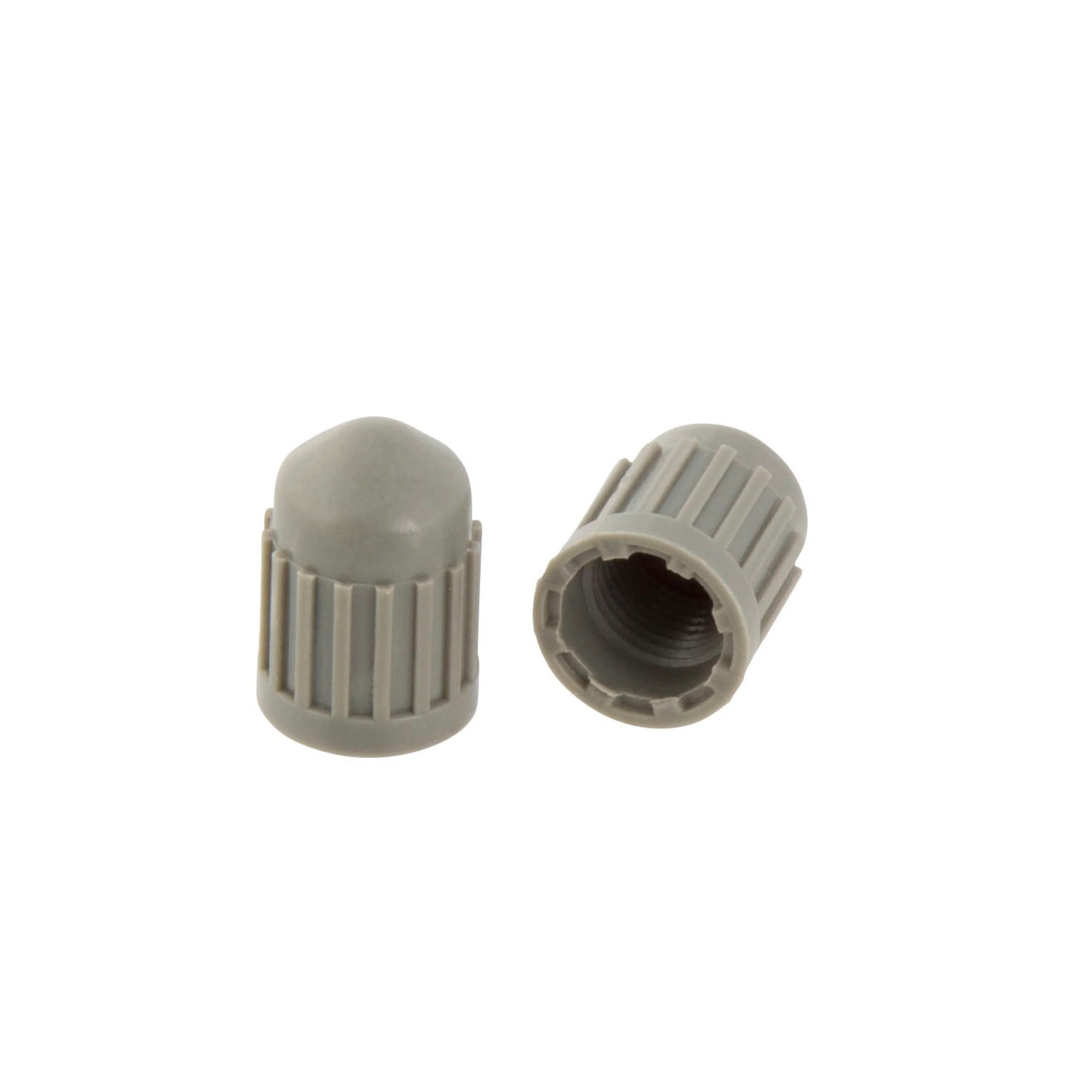 TPMS Compatible Grey Plastic Valve Stem Caps with Internal Seal, 100-Pack - Image 2