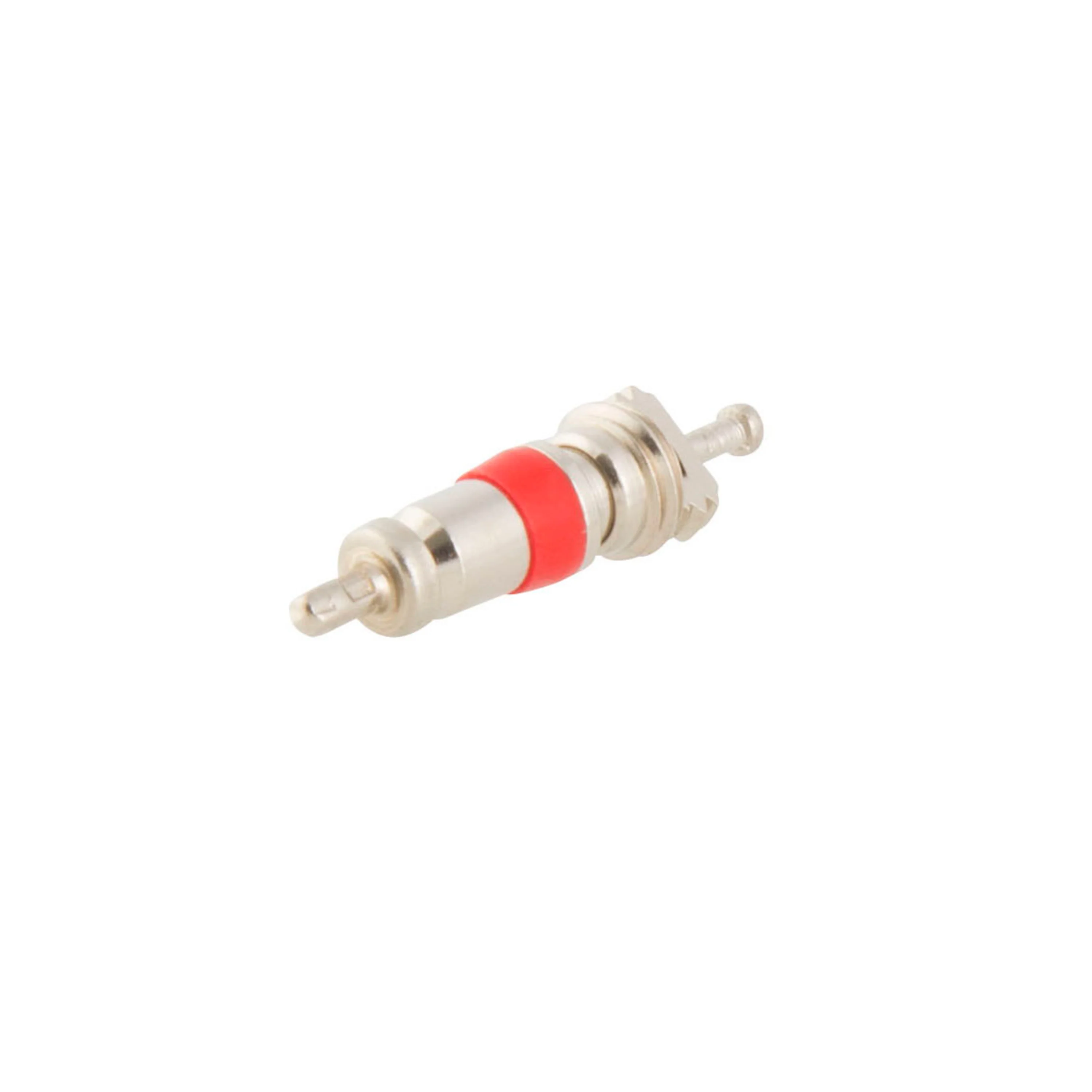100-Piece Replacement TPMS Short Style Valve Core with Red Teflon Seal Bulk Pack