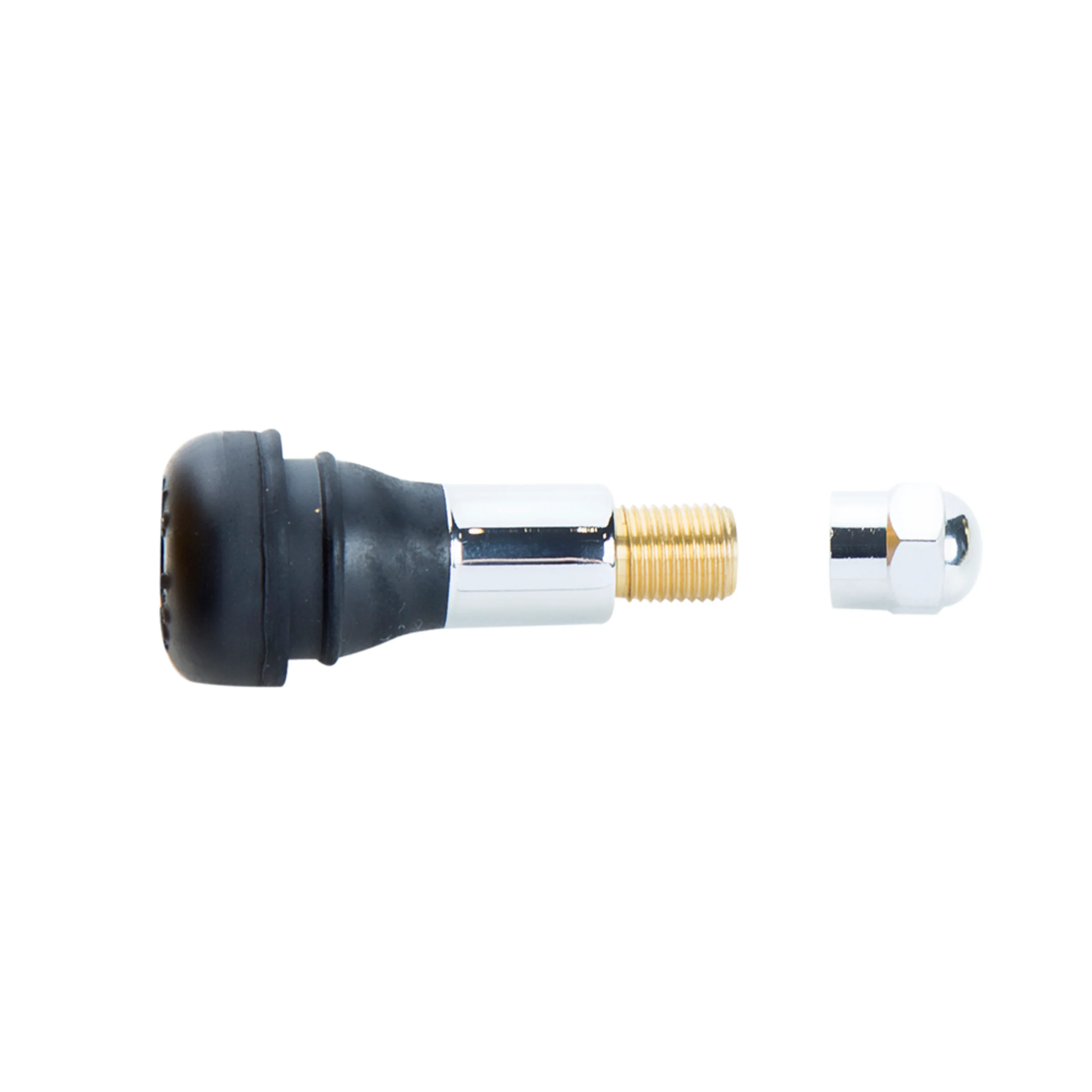TR413C Snap-in Rubber Valve Stem, Chrome, Pack of 50 - Image 2