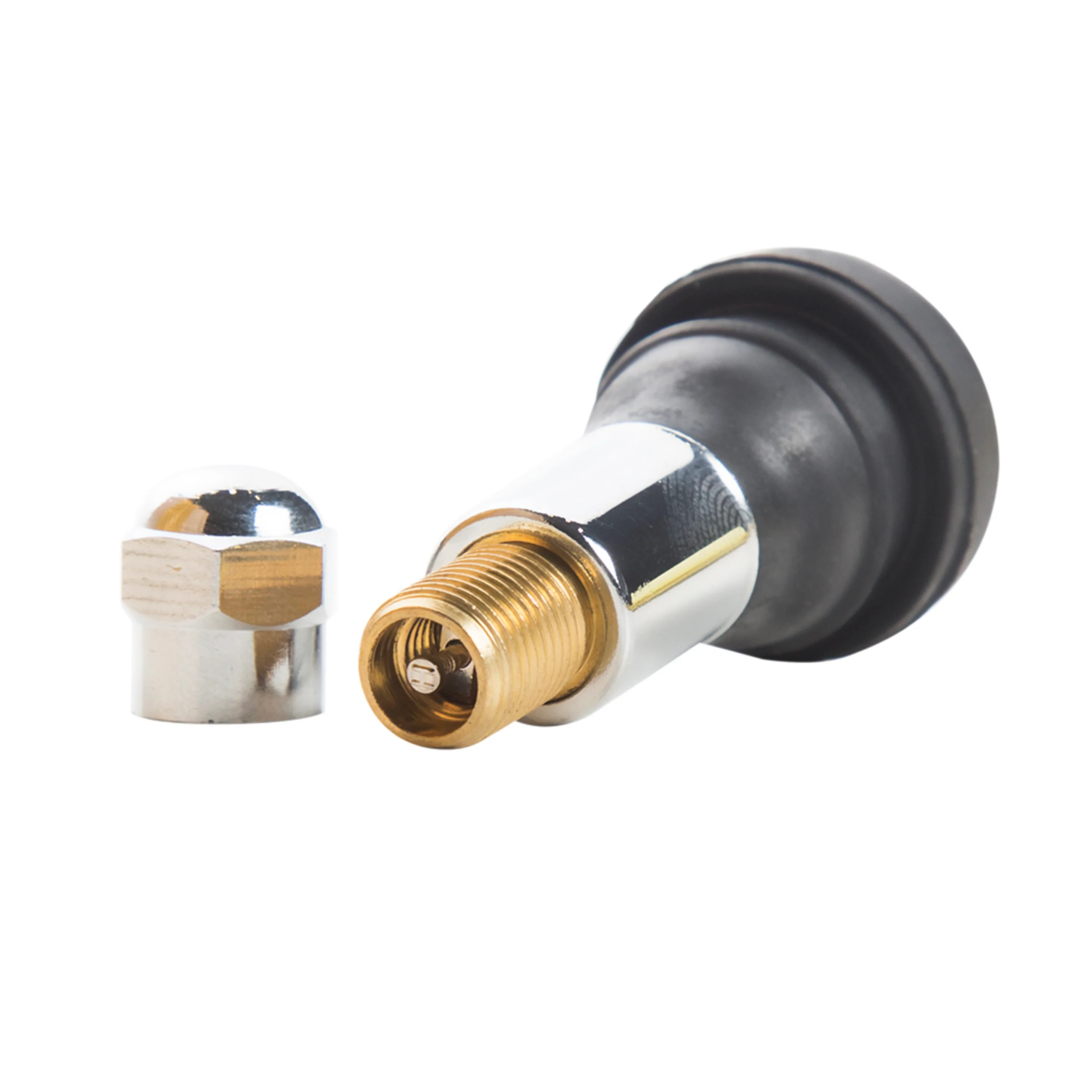 TR413C Snap-in Rubber Valve Stem, Chrome, Pack of 50 - Image 4