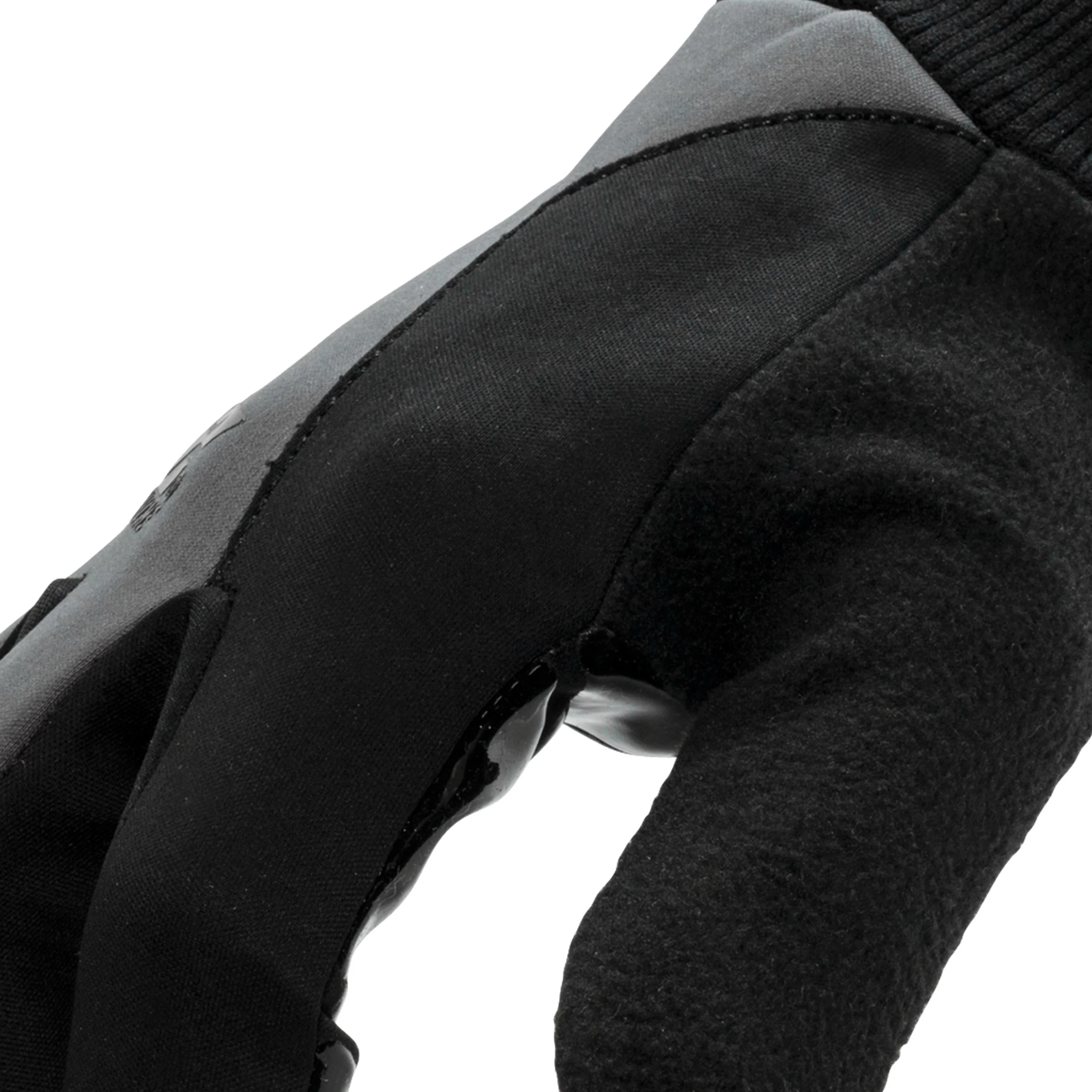 Touchscreen Compatible Silicone Palm Economy Tundra Jogger Gloves in Gray and Black with Cotton Face Mask Combo - Image 4