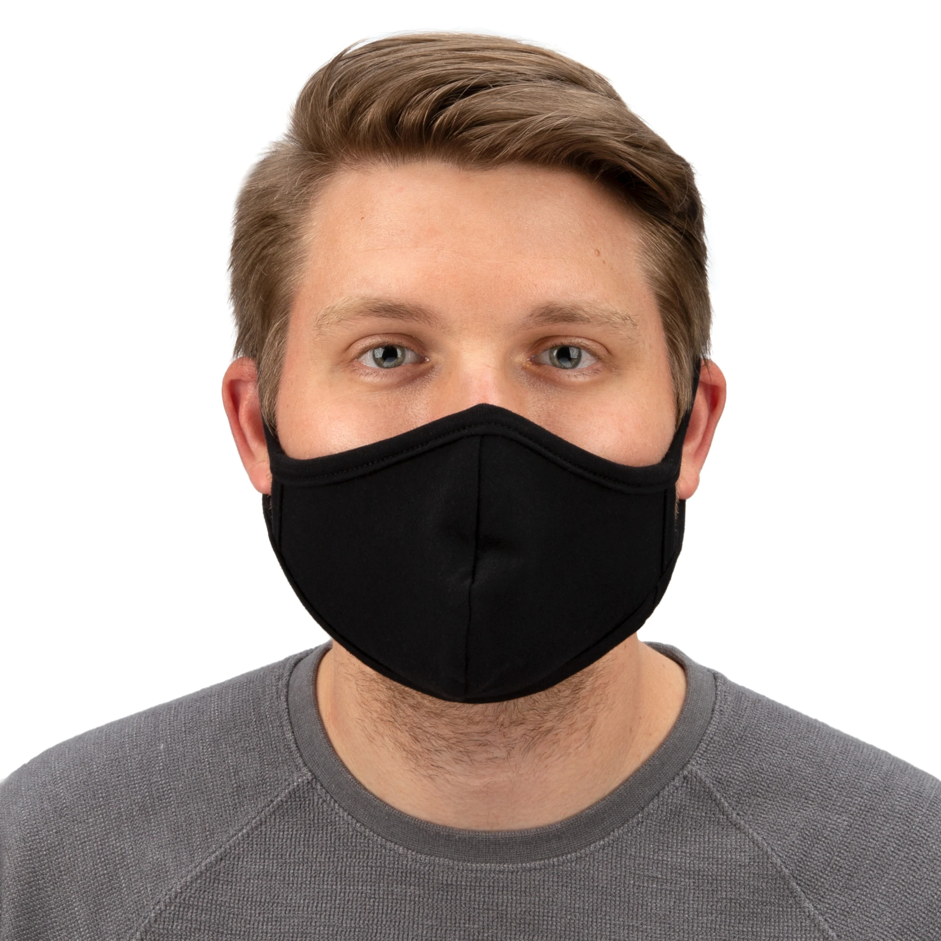 Washable Cotton Fabric Face Mask with Elastic Ear Straps - Image 6