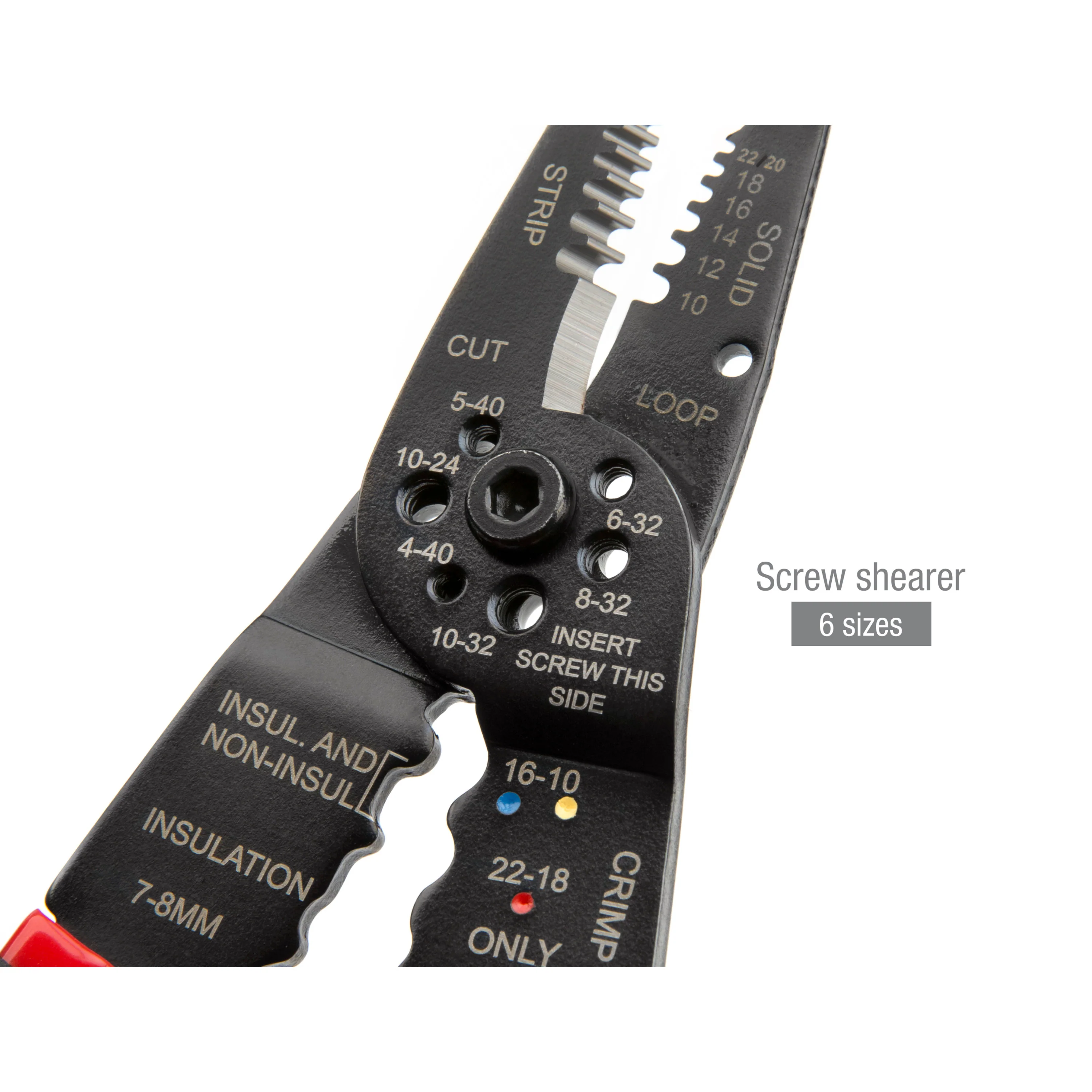 Universal Wire Stripper / Cutter / Crimper, 8-Inch - Image 7