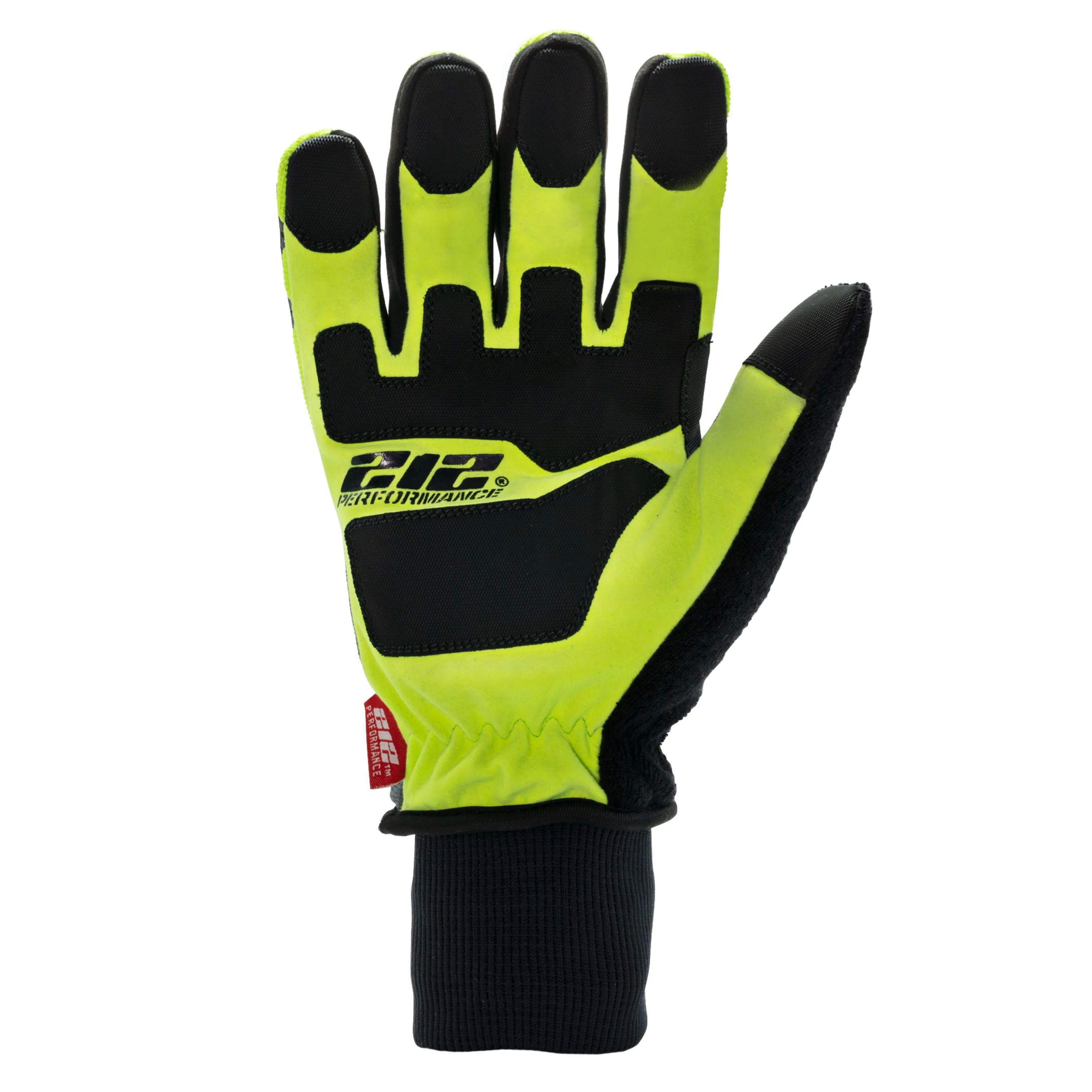 Waterproof Fleece Lined Impact and ANSI A3 Cut Resistant Tundra Winter Work Gloves in Black - Image 4