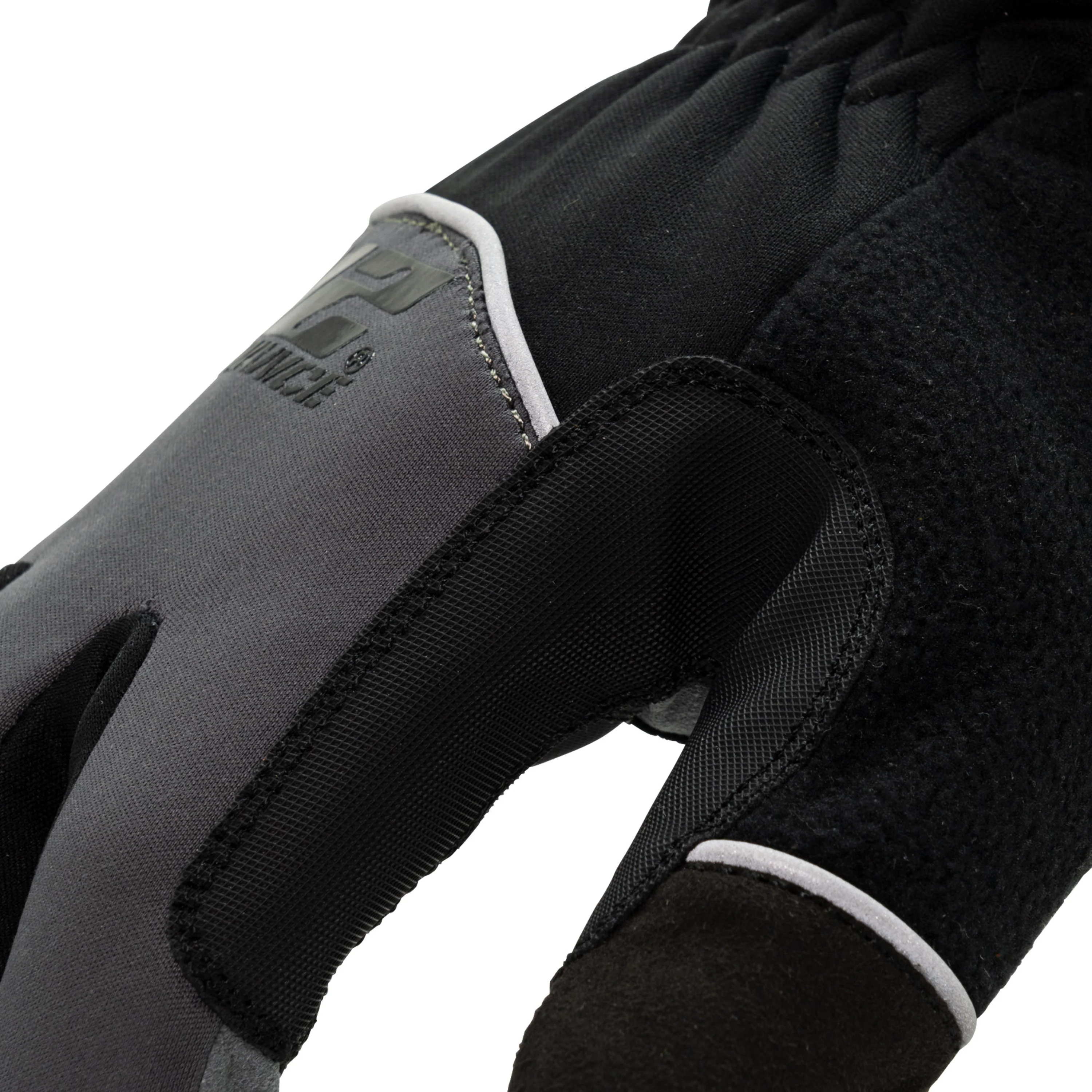 Waterproof Fleece Lined Tundra Touchscreen Screen Gloves in Gray and Black - Image 5