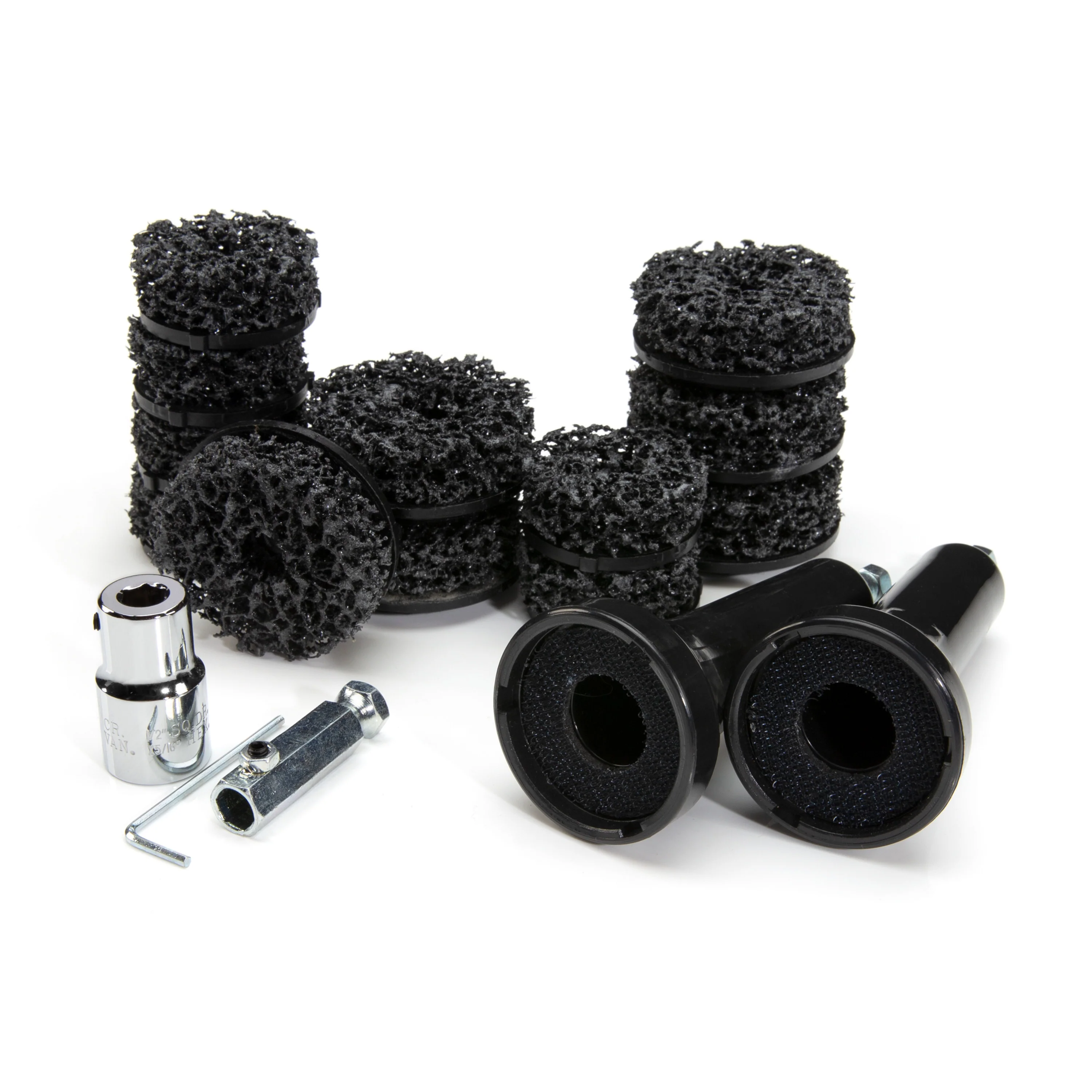 Cleaning, Polishing, and Resurfacing Kit for Wheel Hubs, Brake Rotors, and Wheel Studs - Image 2