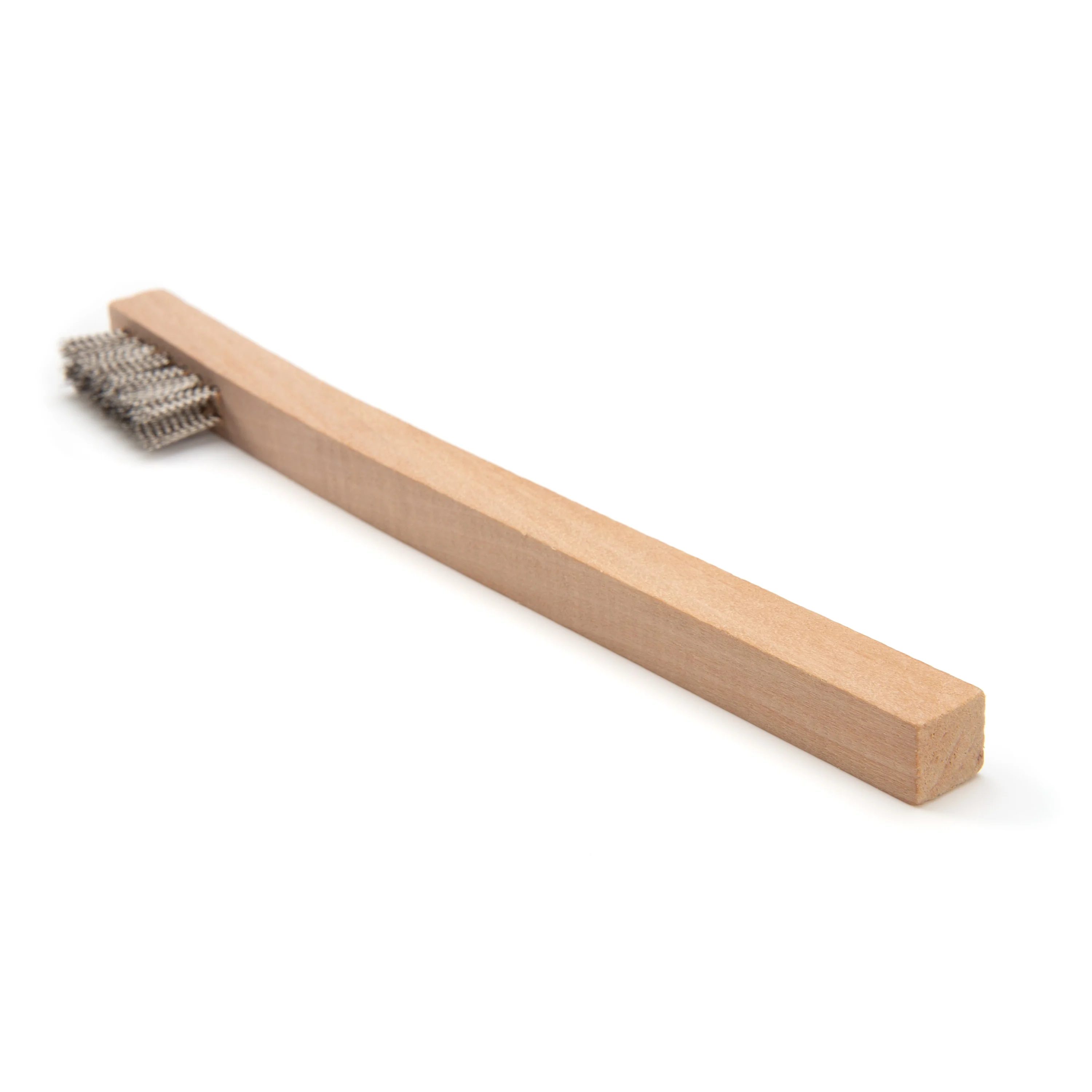 Stainless Steel 1200 Bristle Count Wire Brush with Wood Handle, 5-Pack - Image 4