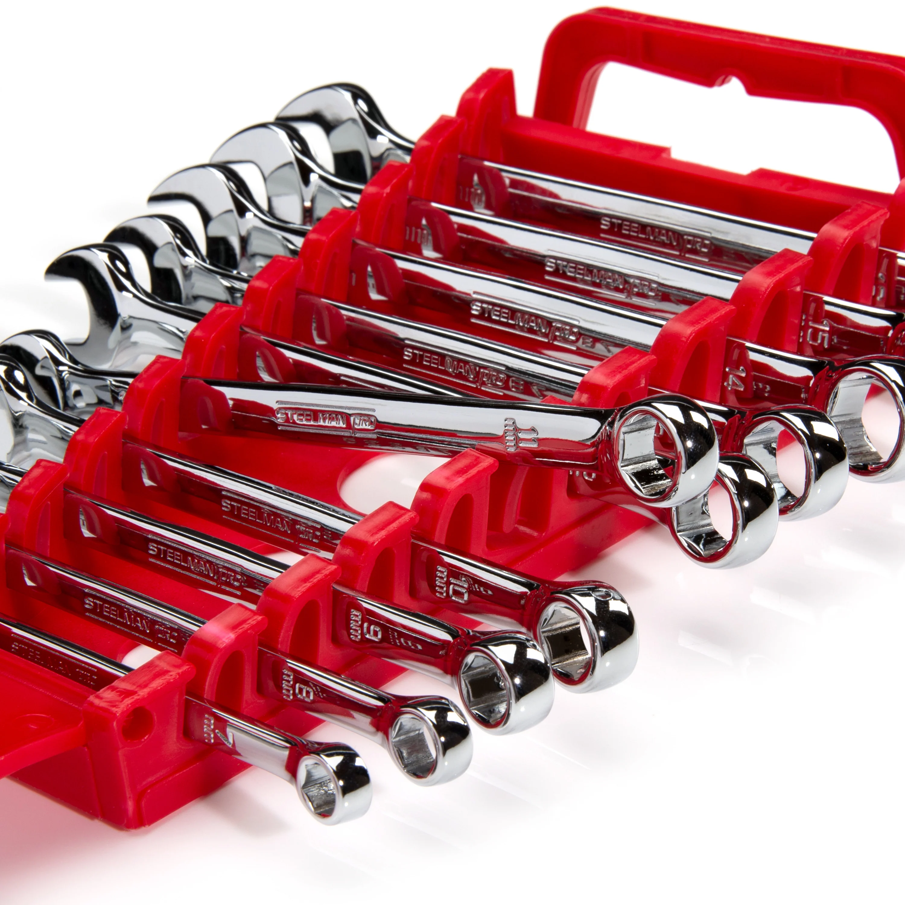Universal 10-Tool Wrench Holder, Red - Image 5