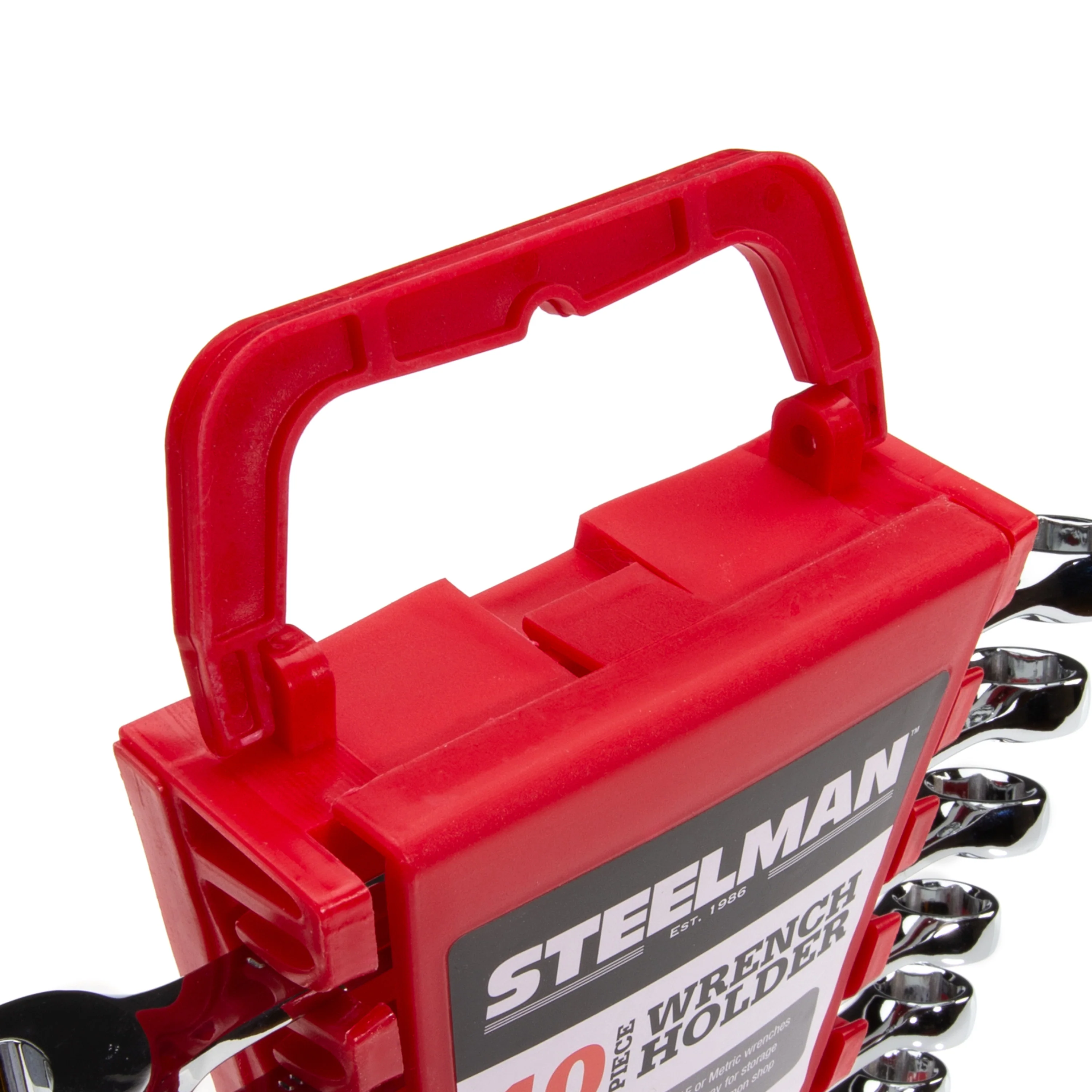 Universal 10-Tool Wrench Holder, Red - Image 6